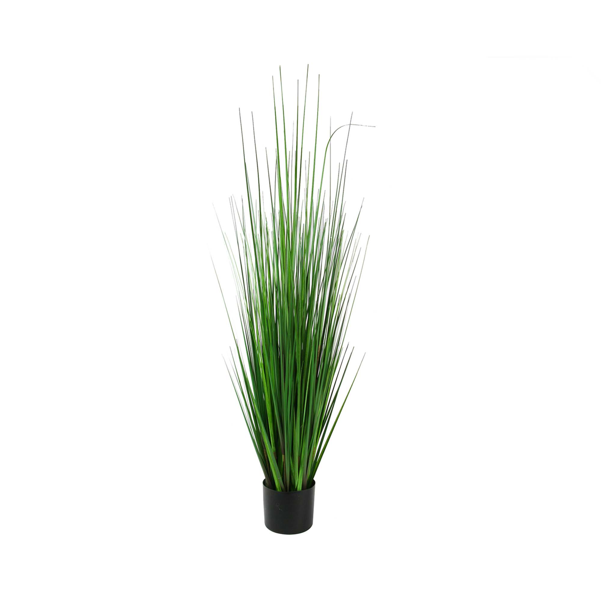 Plante artificielle d'herbe haute verte en pot, 48''