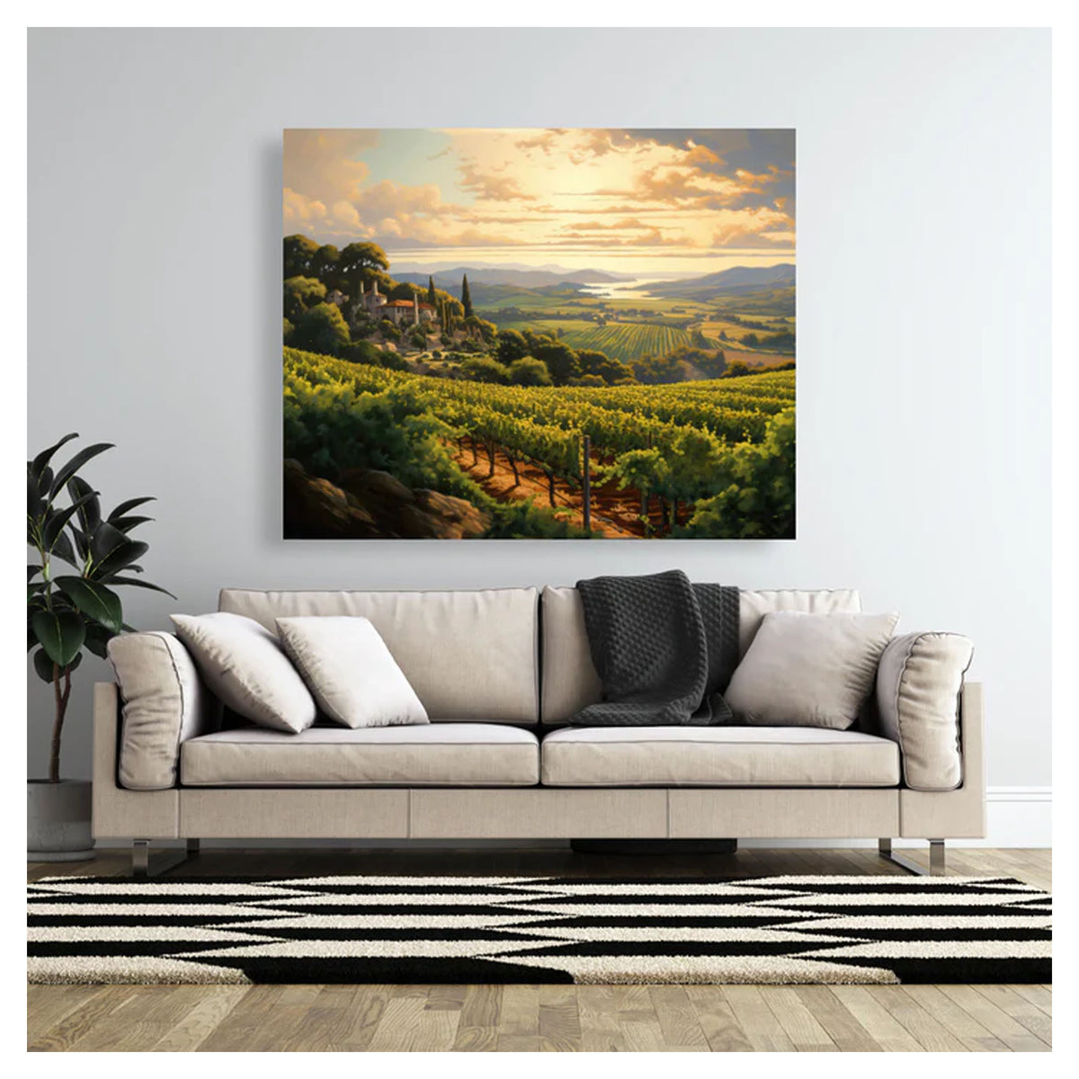 Toile non encadrée, 48" x 60" (assorties)