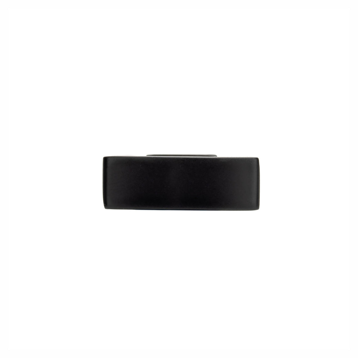 Bouton Rimouski en métal noir mat, 29 mm