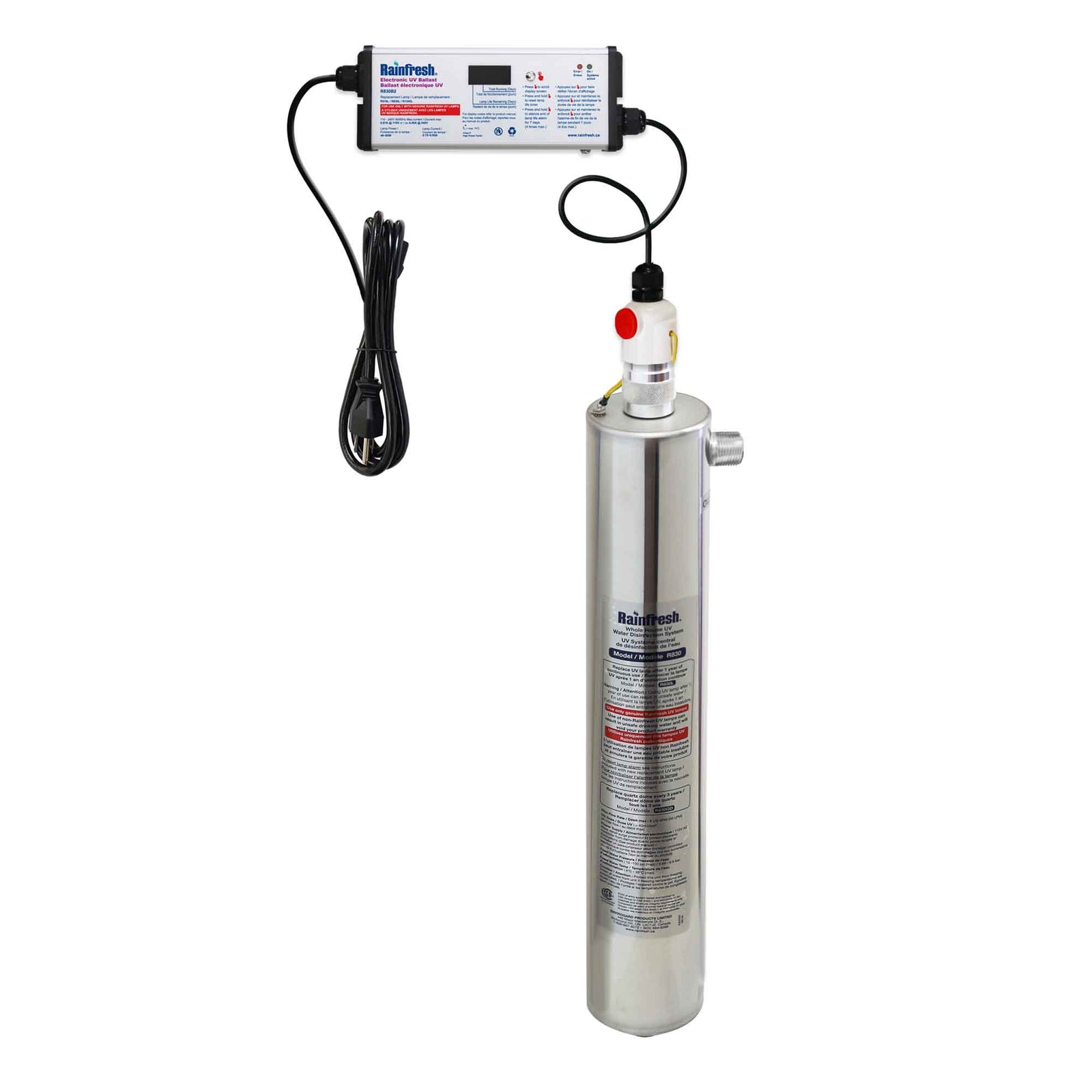 Système de désinfection UV, 30l pm / 8 gpm