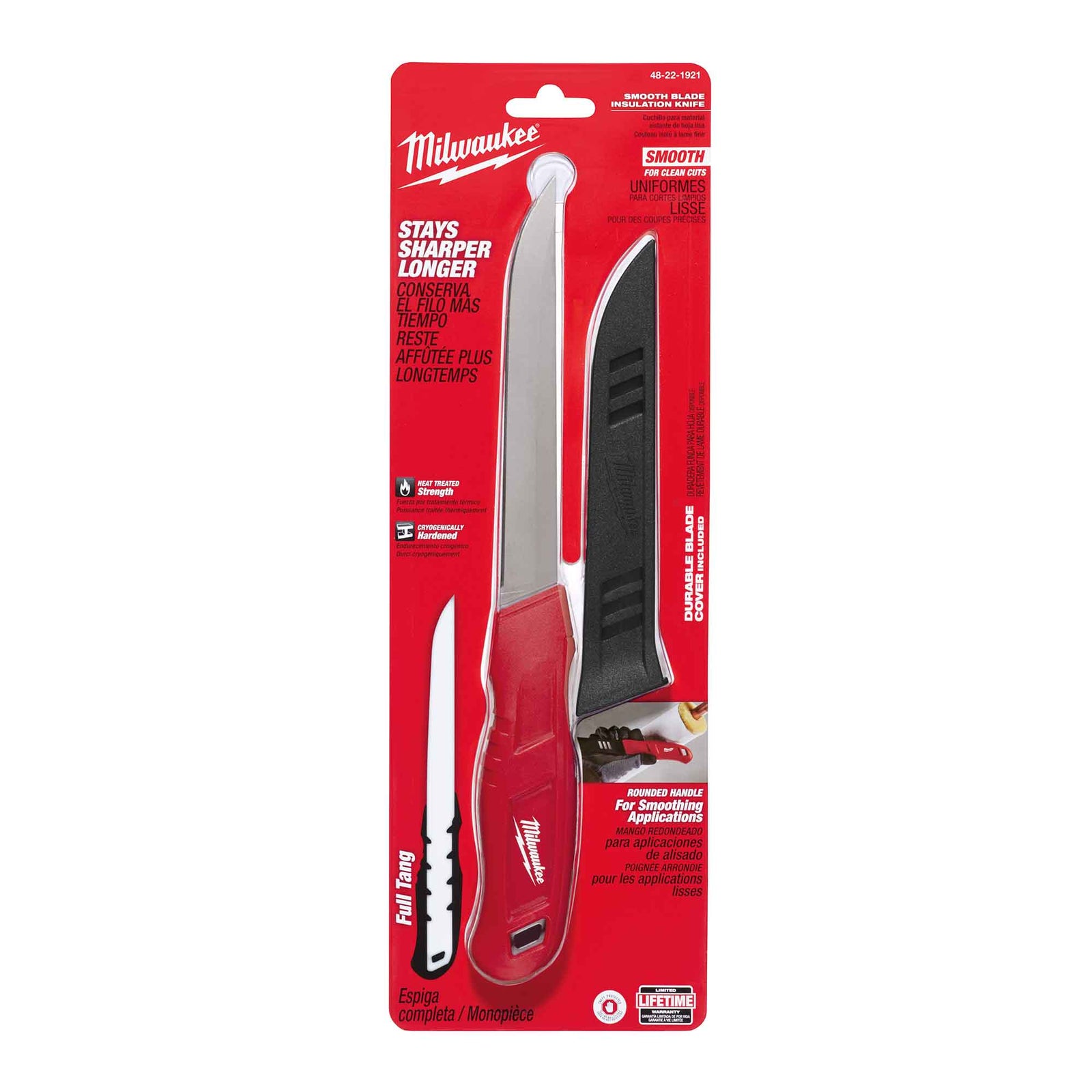 Couteau d'isolation à lame lisse