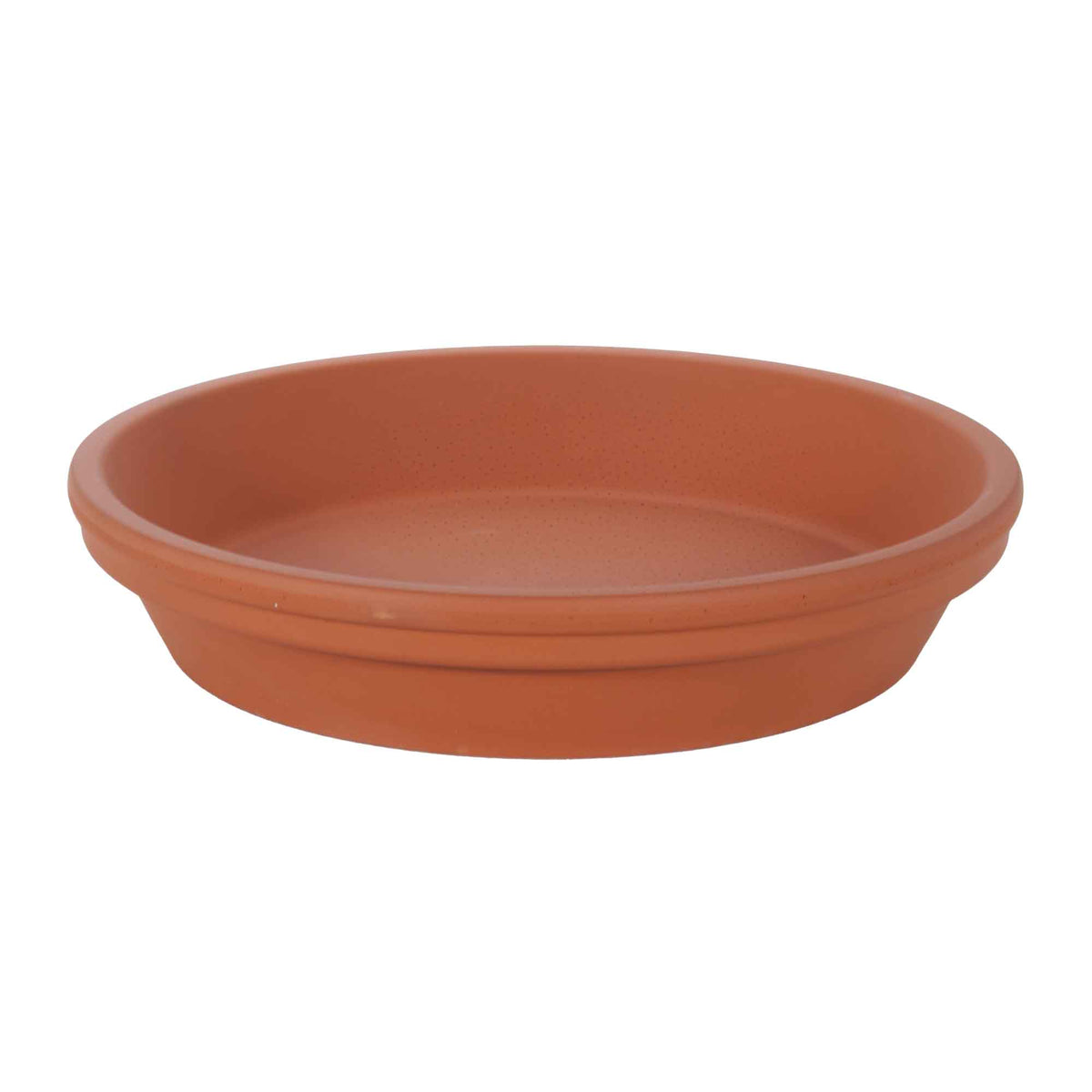 Soucoupe allemande terre cuite, 10"         