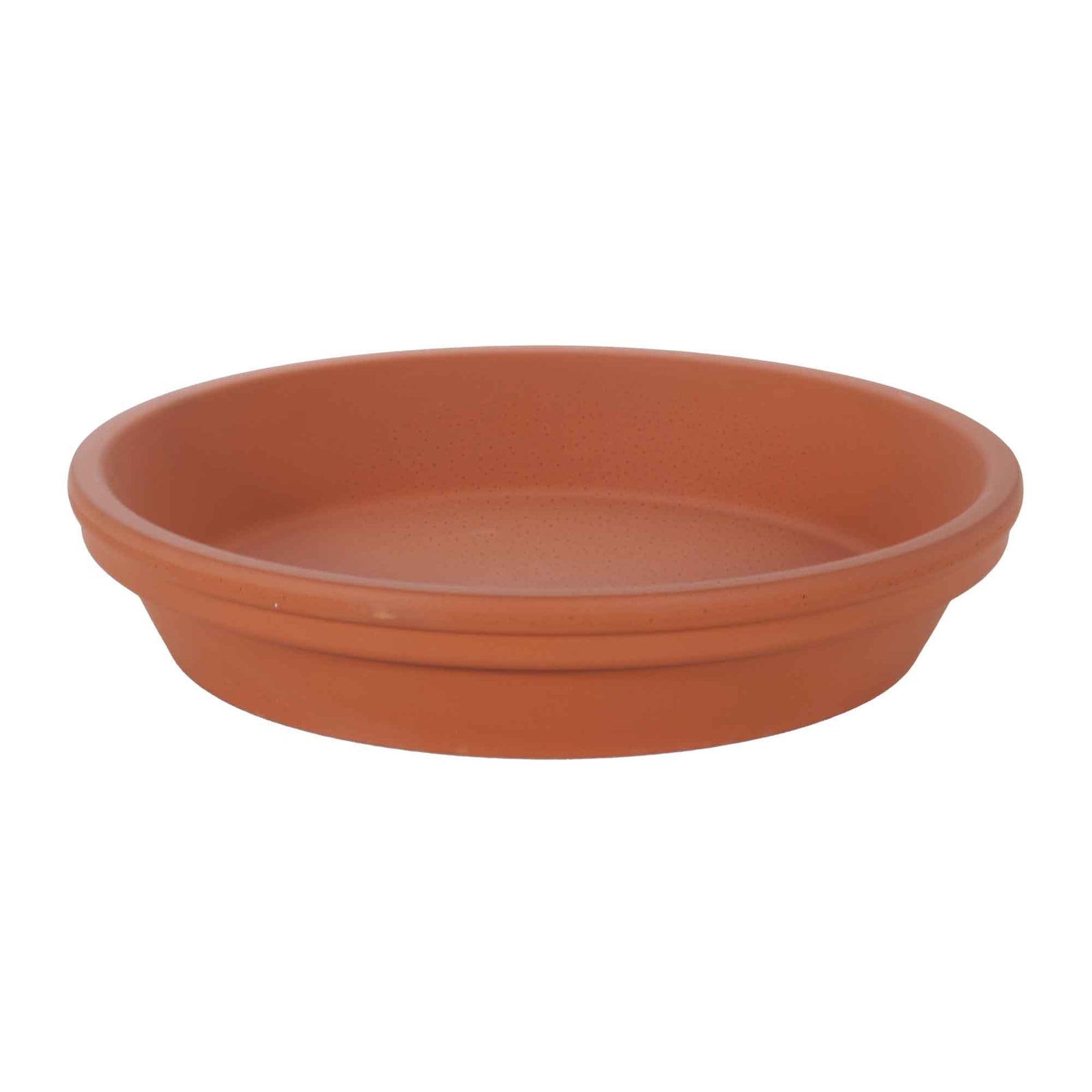 Soucoupe allemande terre cuite, 10"         