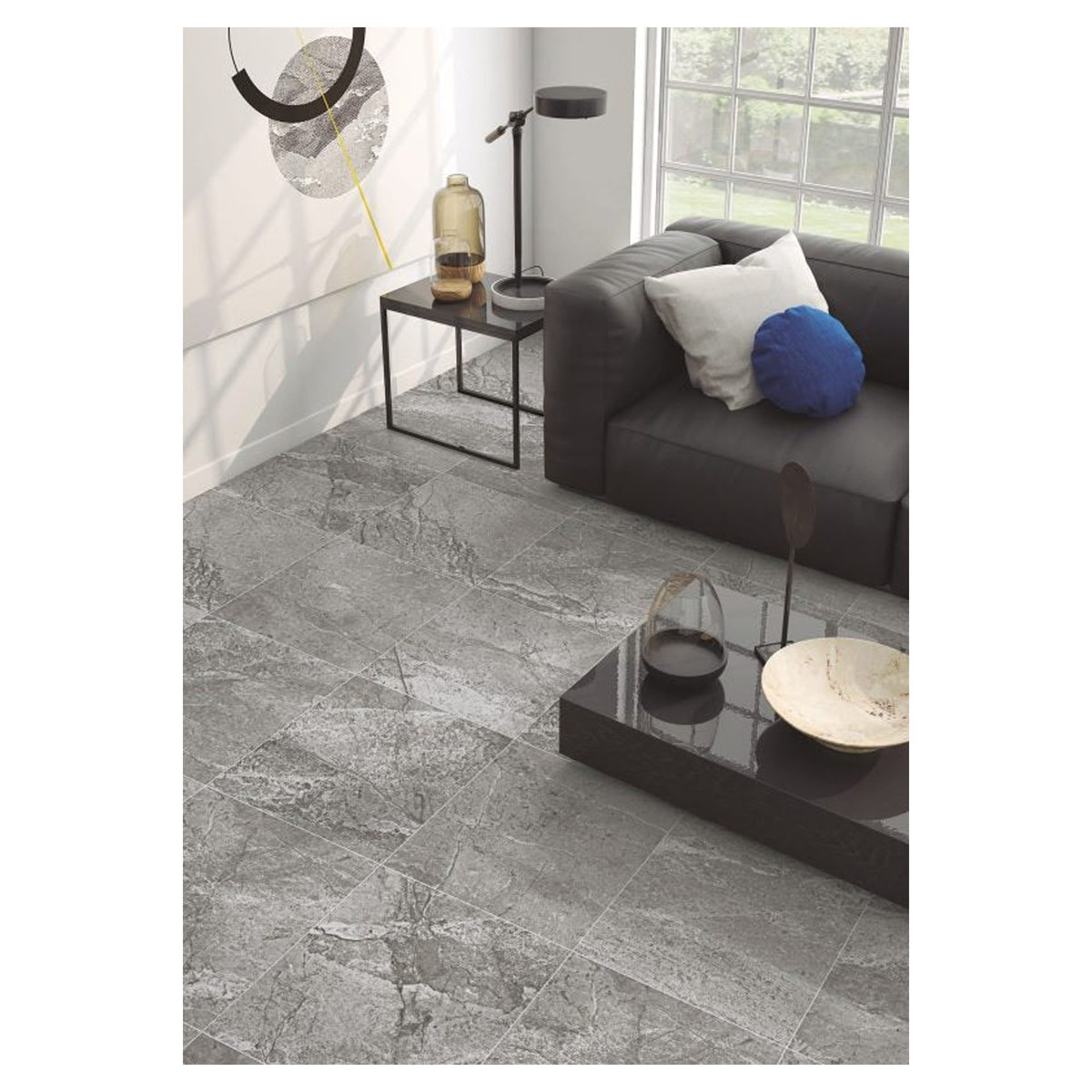 Tuile de porcelaine River Valley Rocky Mountain, 24'' x 24'' (15,50 pi²)