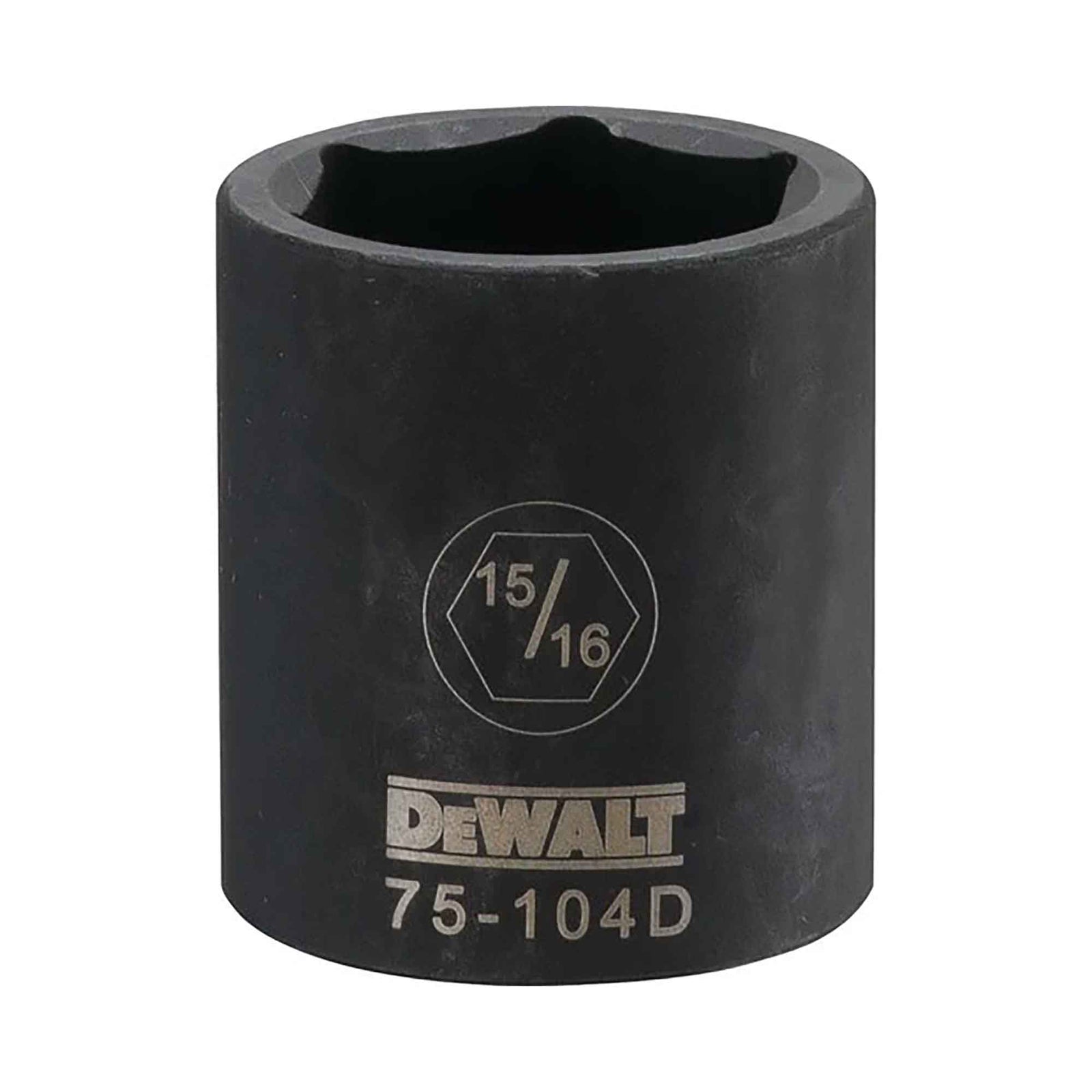 Douille à choc courte à entraînement carré de 1/2" avec 6 pointes, 15/16"