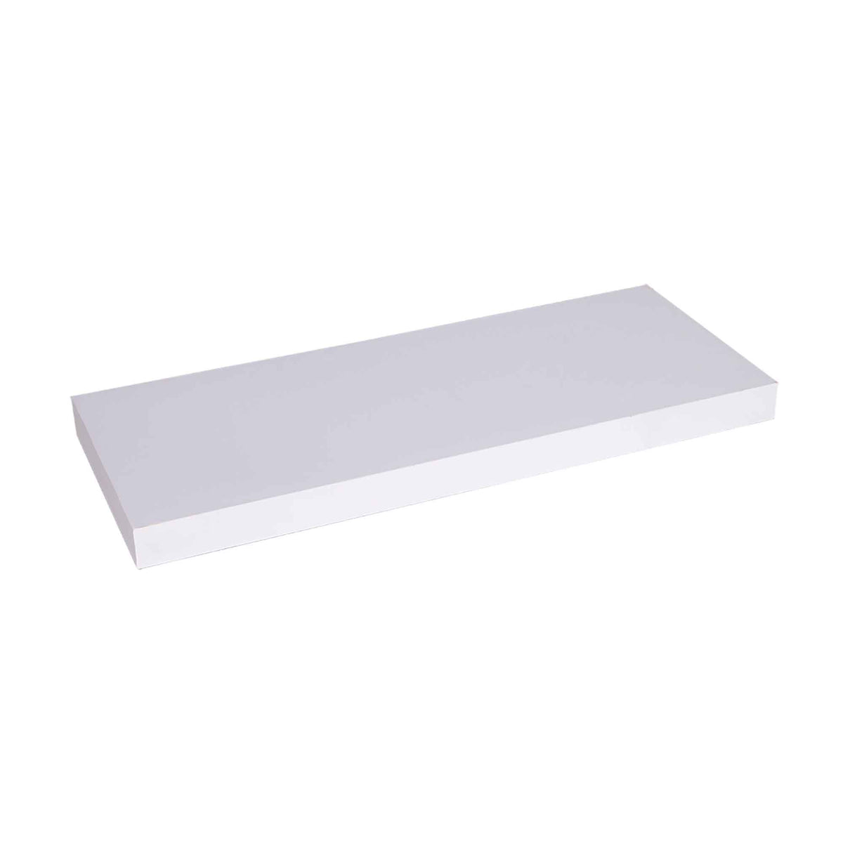 Tablette flottante en MDF blanc, 16&quot; x 5,11&quot; x 1,5&quot;