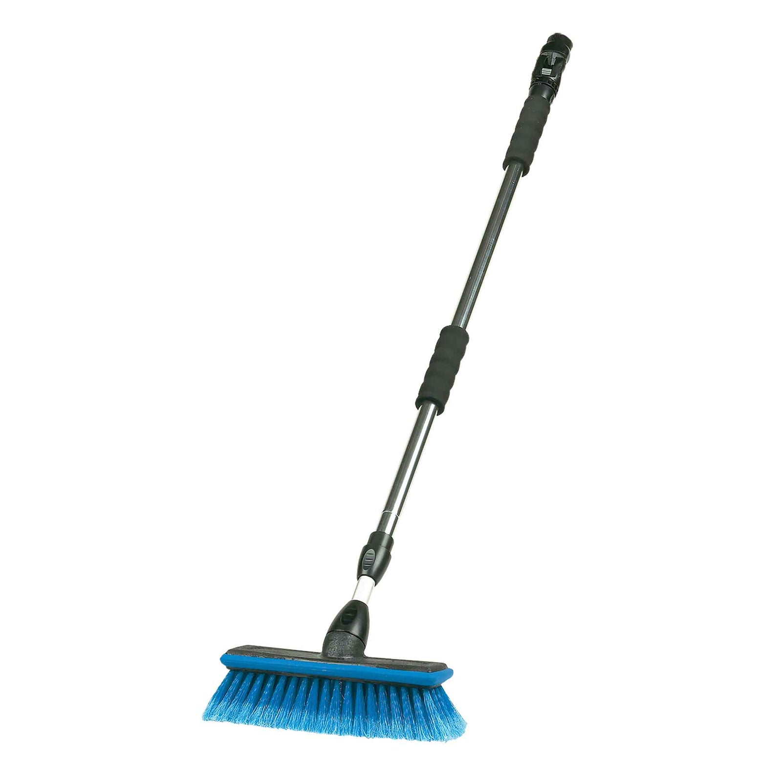 Brosse de lavage de 10" avec manche extensible jusqu’à 68", à usage avec boyau d'arrosage