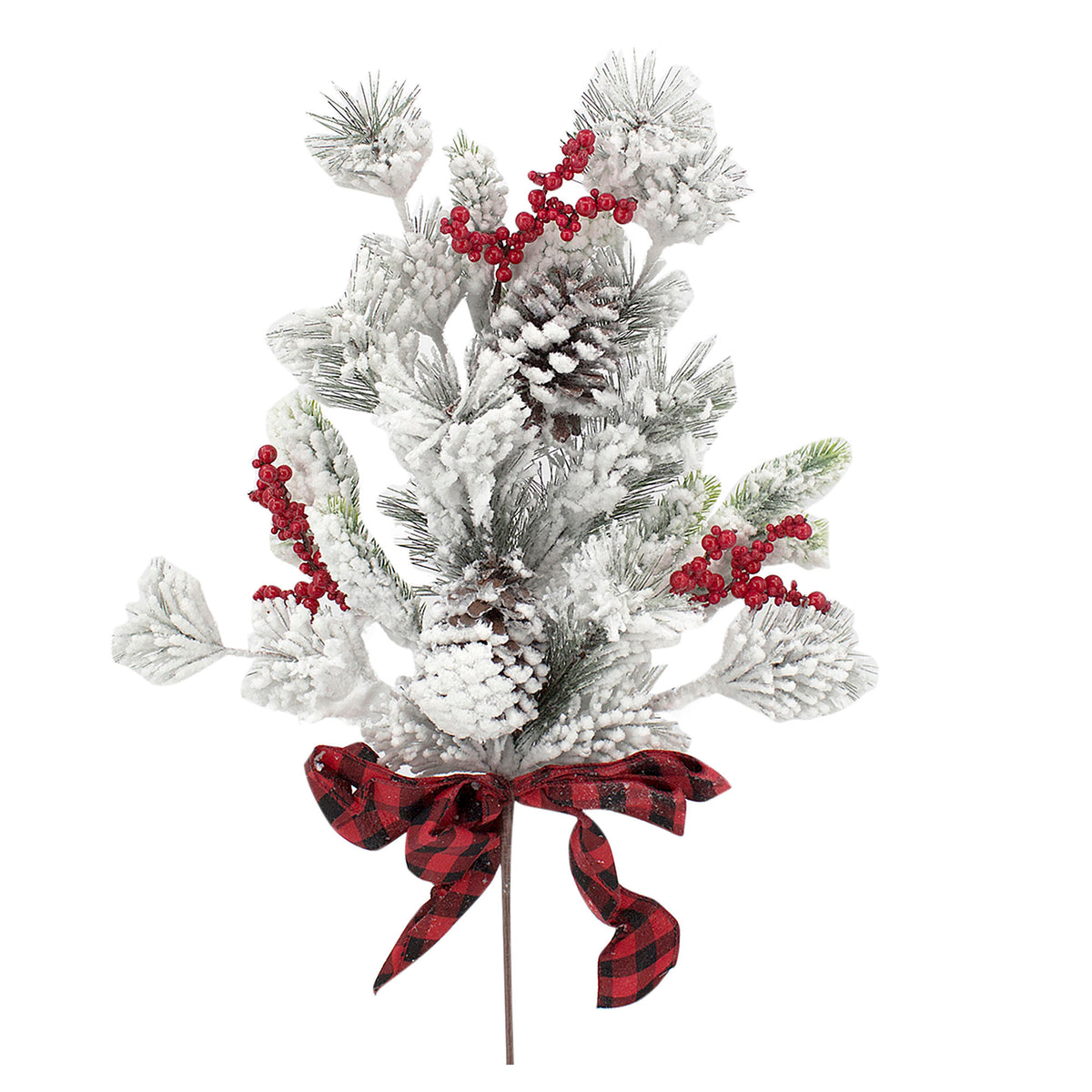 Pic de sapinage enneigé avec boucle, 28''