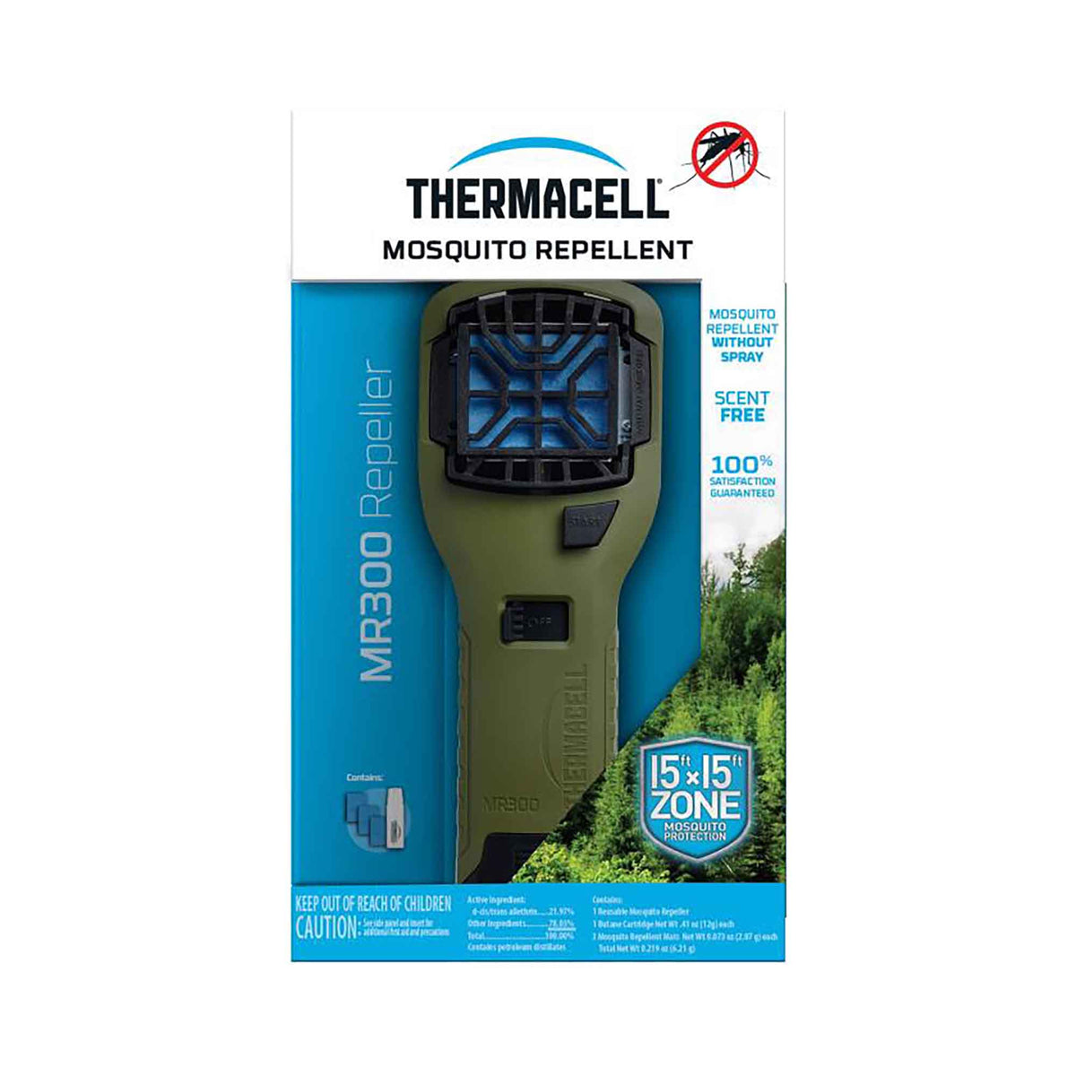 Insectifuge à moustique MR-300G à couverture de 15', portable  