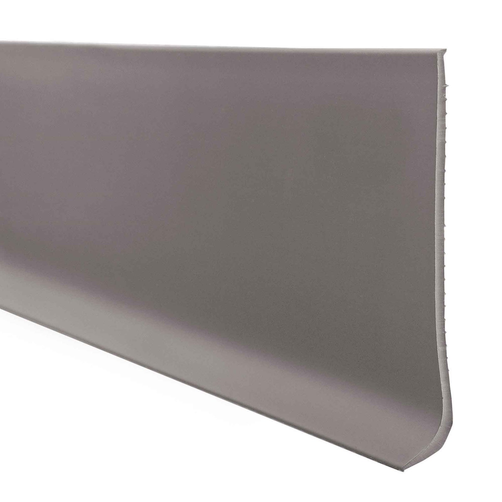 Plinthe en vinyle auto-adhésive de 4" en rouleau de 20', gris 