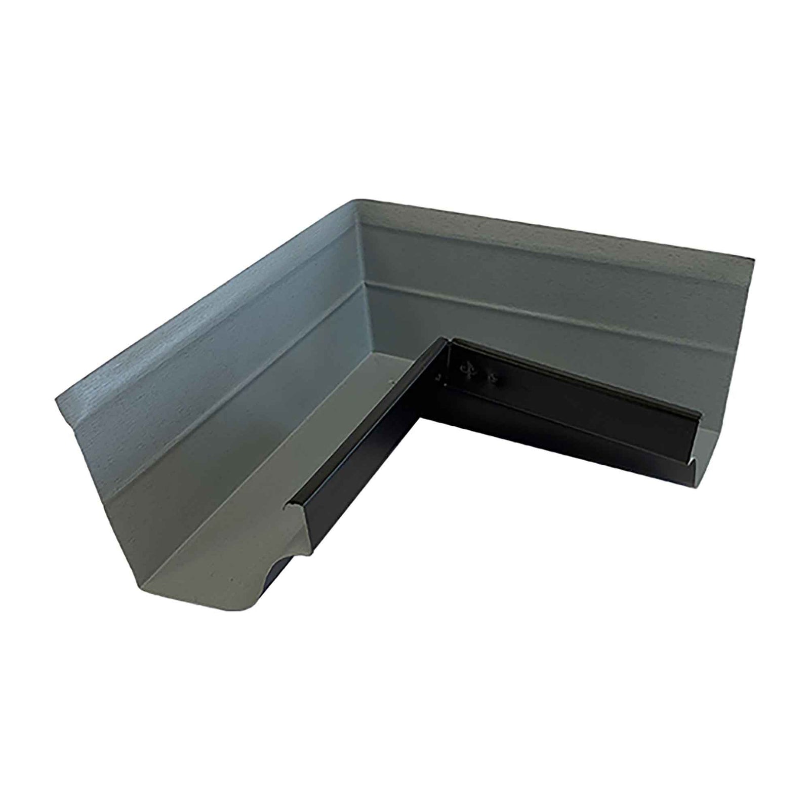 Coin intérieur pour gouttière en galvalume, noir