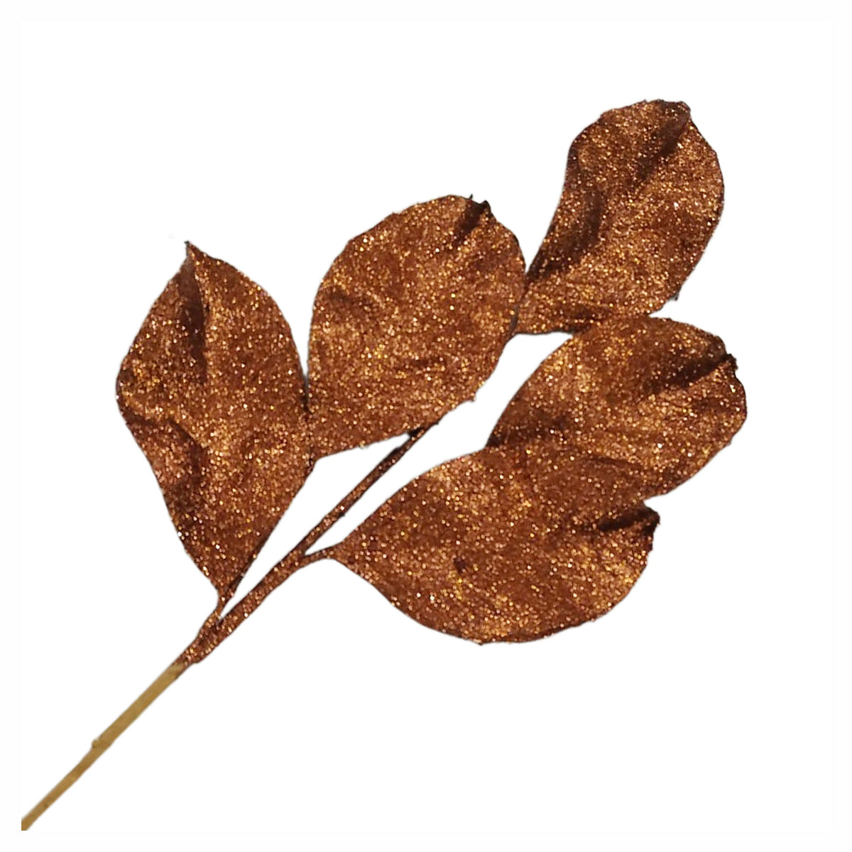 Pic de feuilles de magnolia avec paillettes, 24" (cuivre)