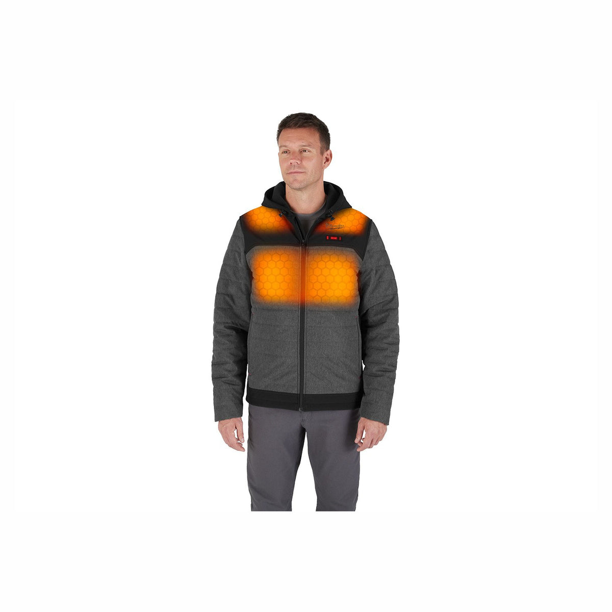 Veste chauffante matelassée M12 Axis, T-grand (gris)