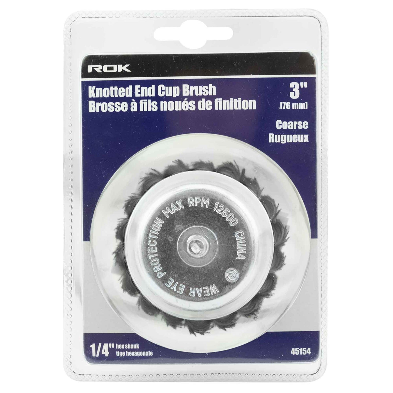 Brosse de finition à fils noués, 3'' (rugueux) 