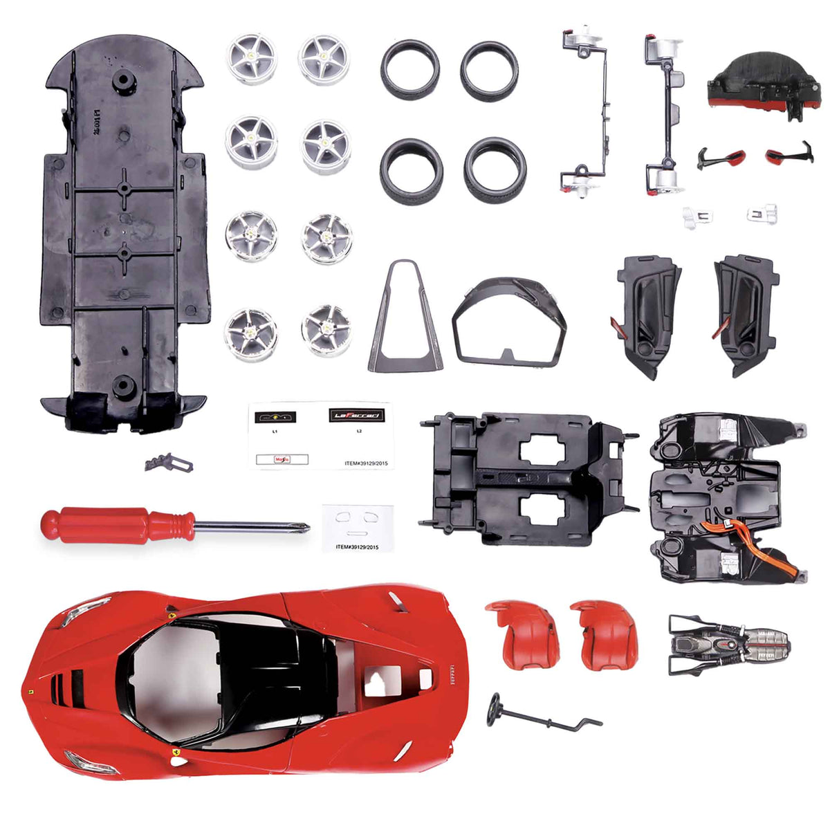 Ferrari à assembler Assembly Line 1/24, choix entre 4 modèles