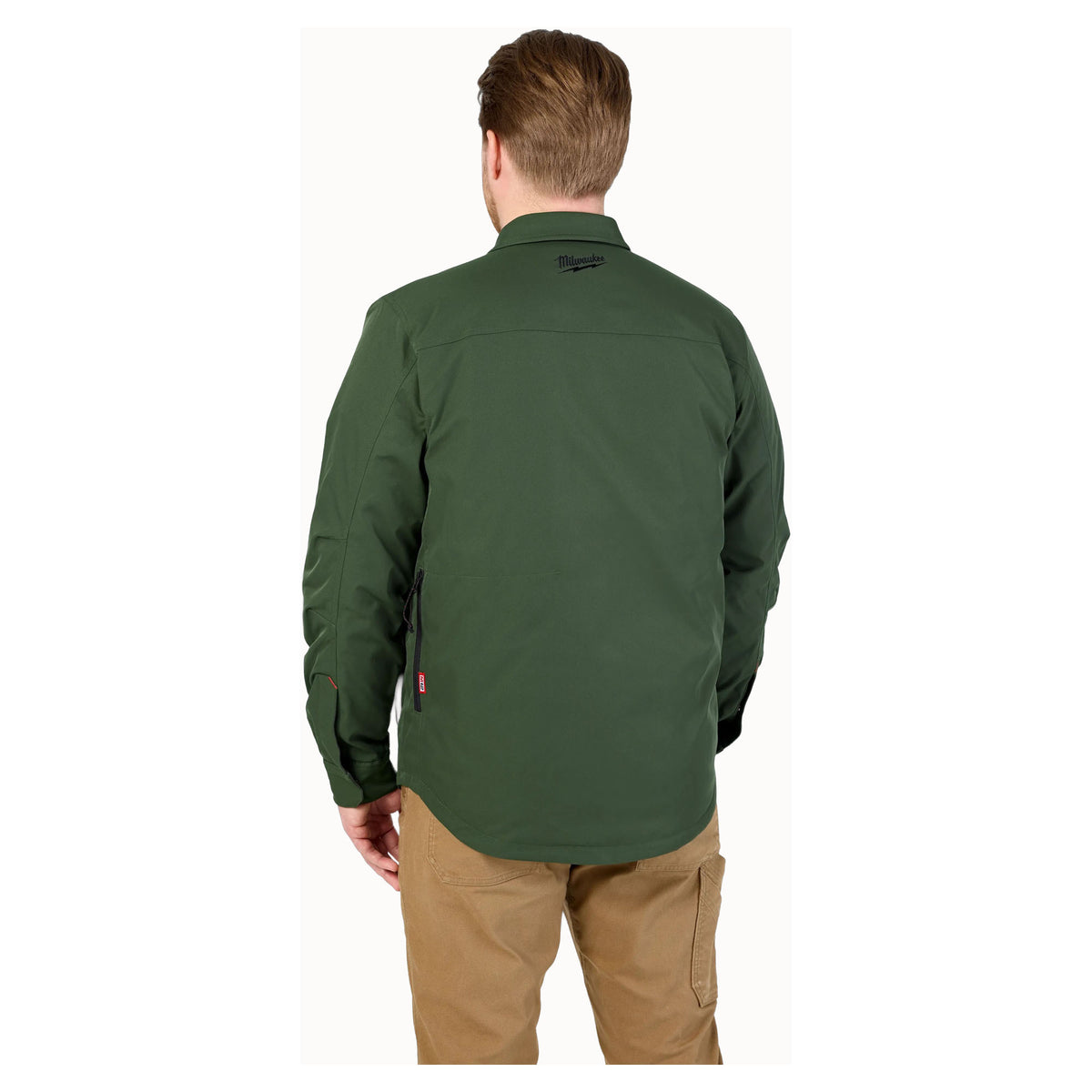 Veste-chemise chauffante M12, grand (vert)