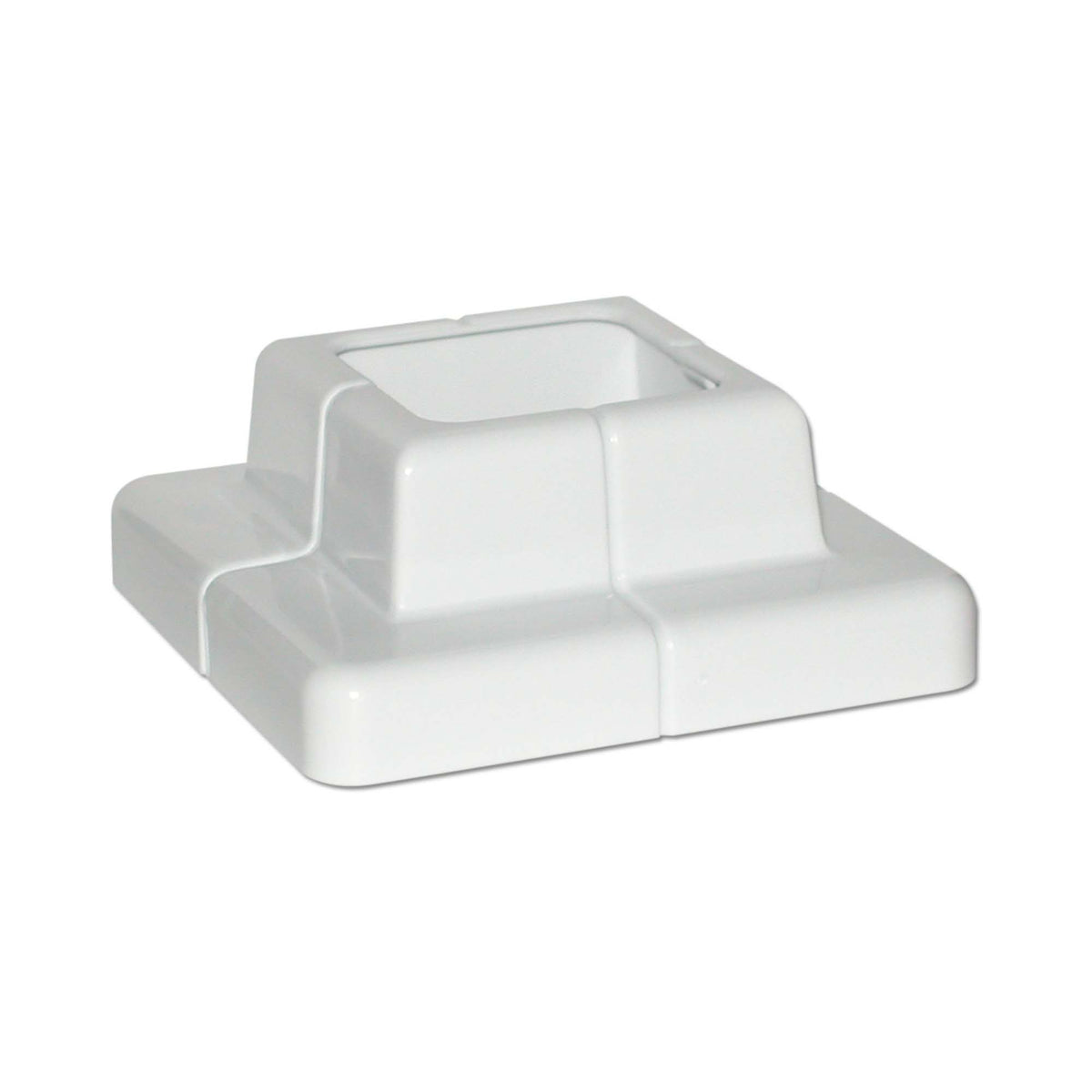 Cache-base pour poteau de 3&#39;&#39; x 3&#39;&#39;, blanc