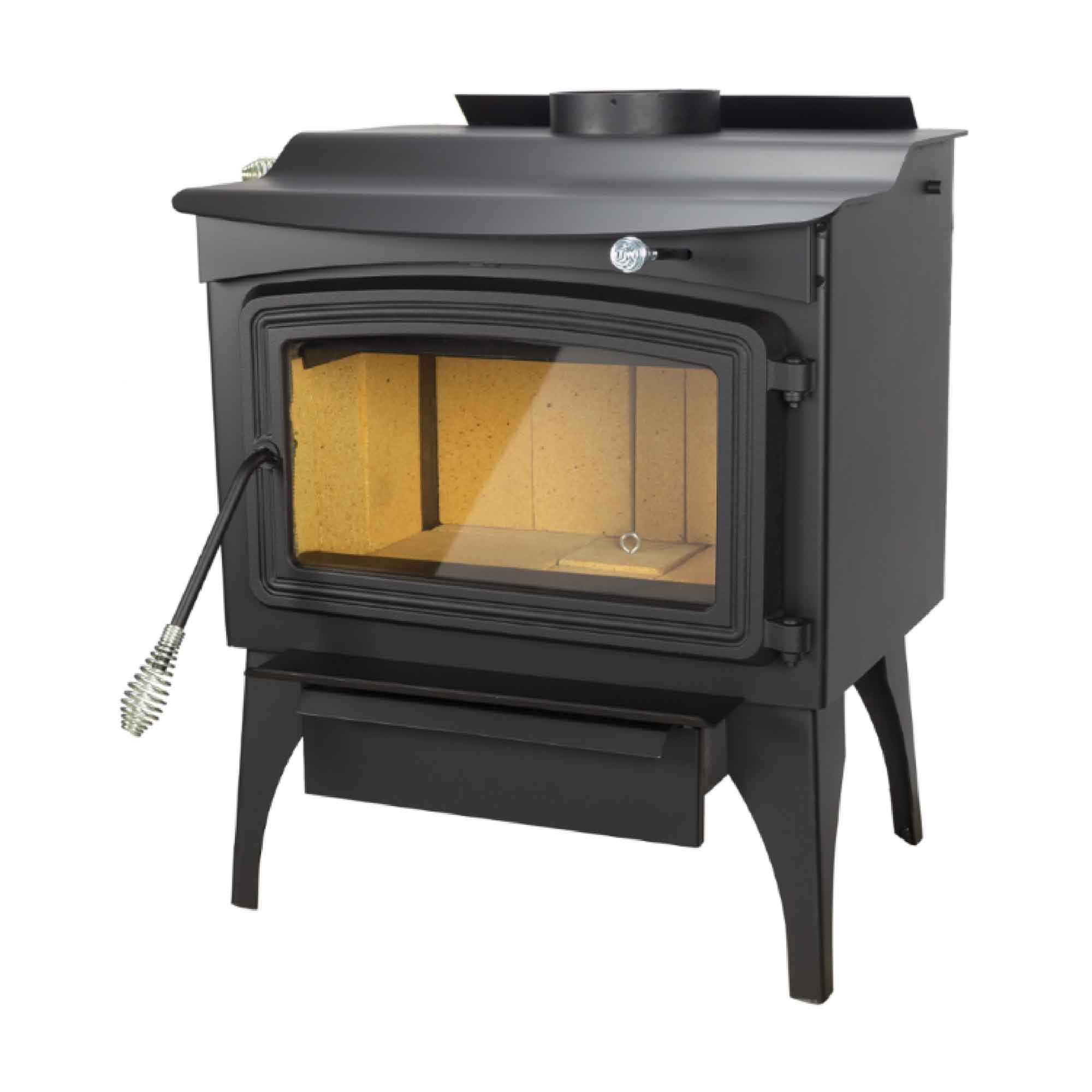 Poêle à bois d'une capacité de 2 200 pi², 65 000 BTU