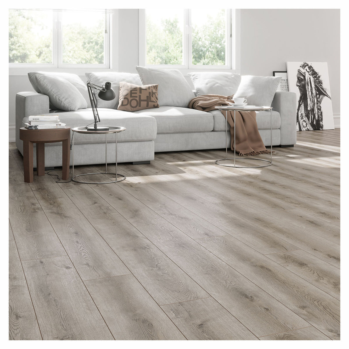 Plancher laminé Umbrella AC5 de 12 mm, Rumeli Oak EIR (17,01 pi²)