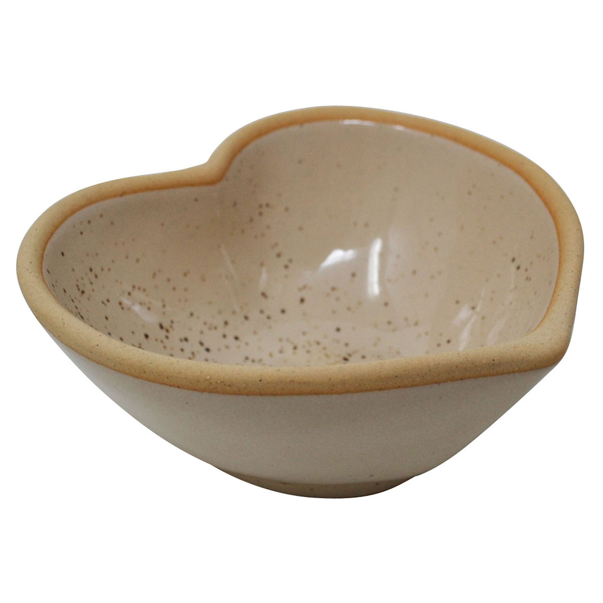 Bol en forme de cœur, taupe