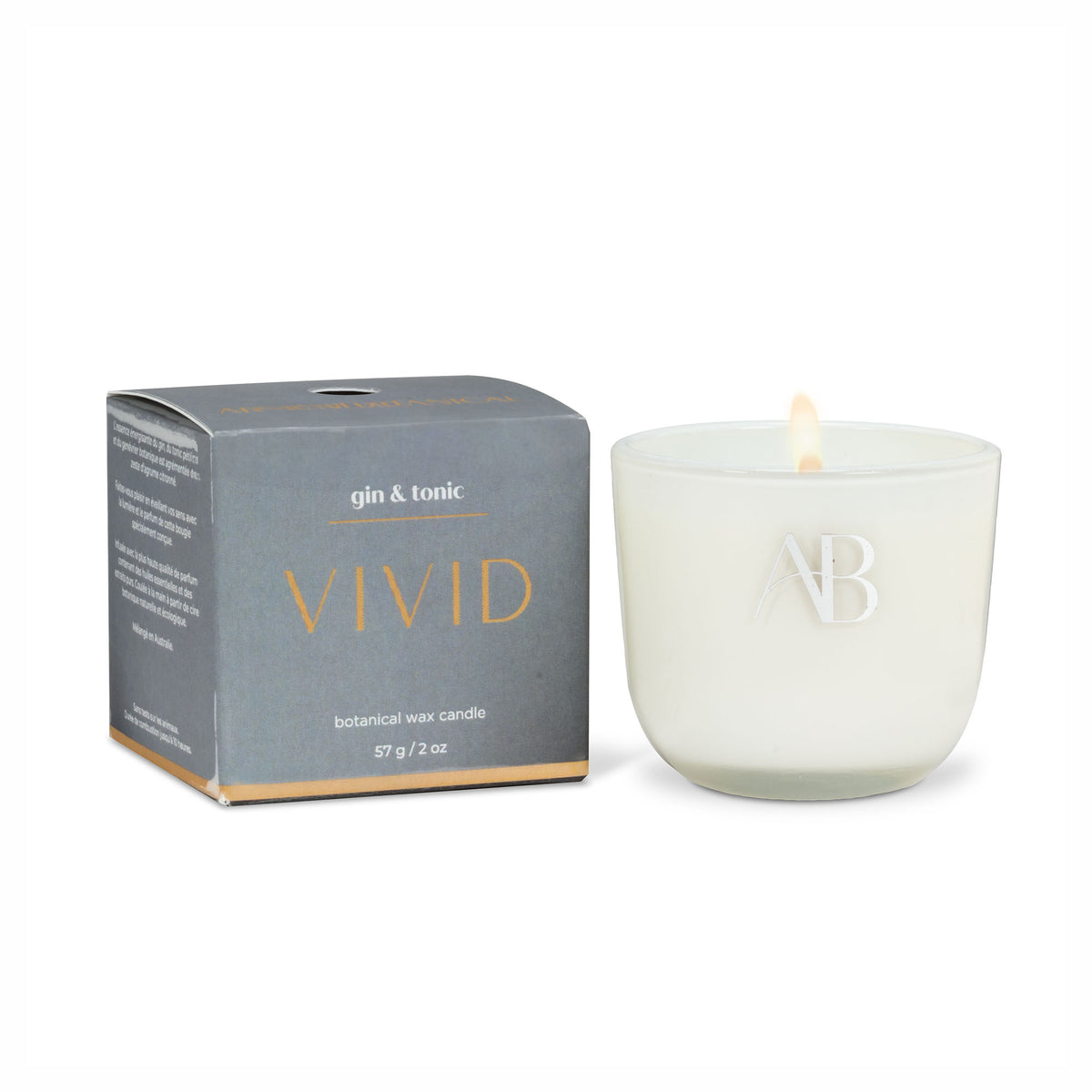 Mini-bougie VIVID de 57 g, gin & tonic
