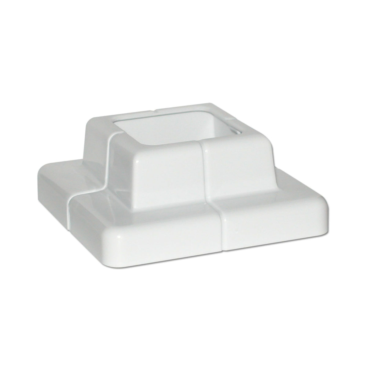 Cache-base pour poteau de 2&#39;&#39; x 2&#39;&#39;, blanc