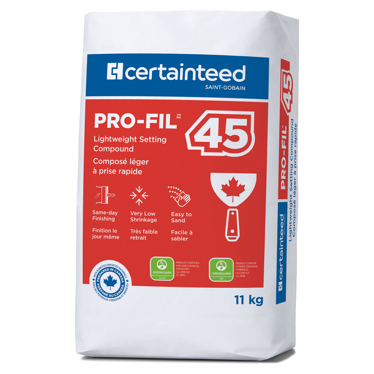 Composé léger à prise rapide Pro-Fil 45, 11 kg