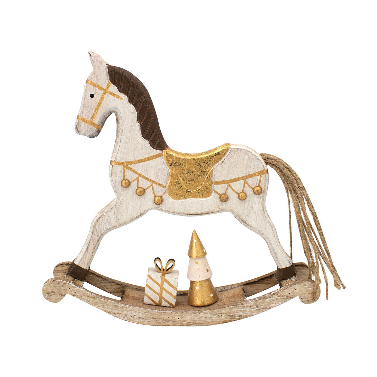 Décoration de cheval à bascule en bois, 8''
