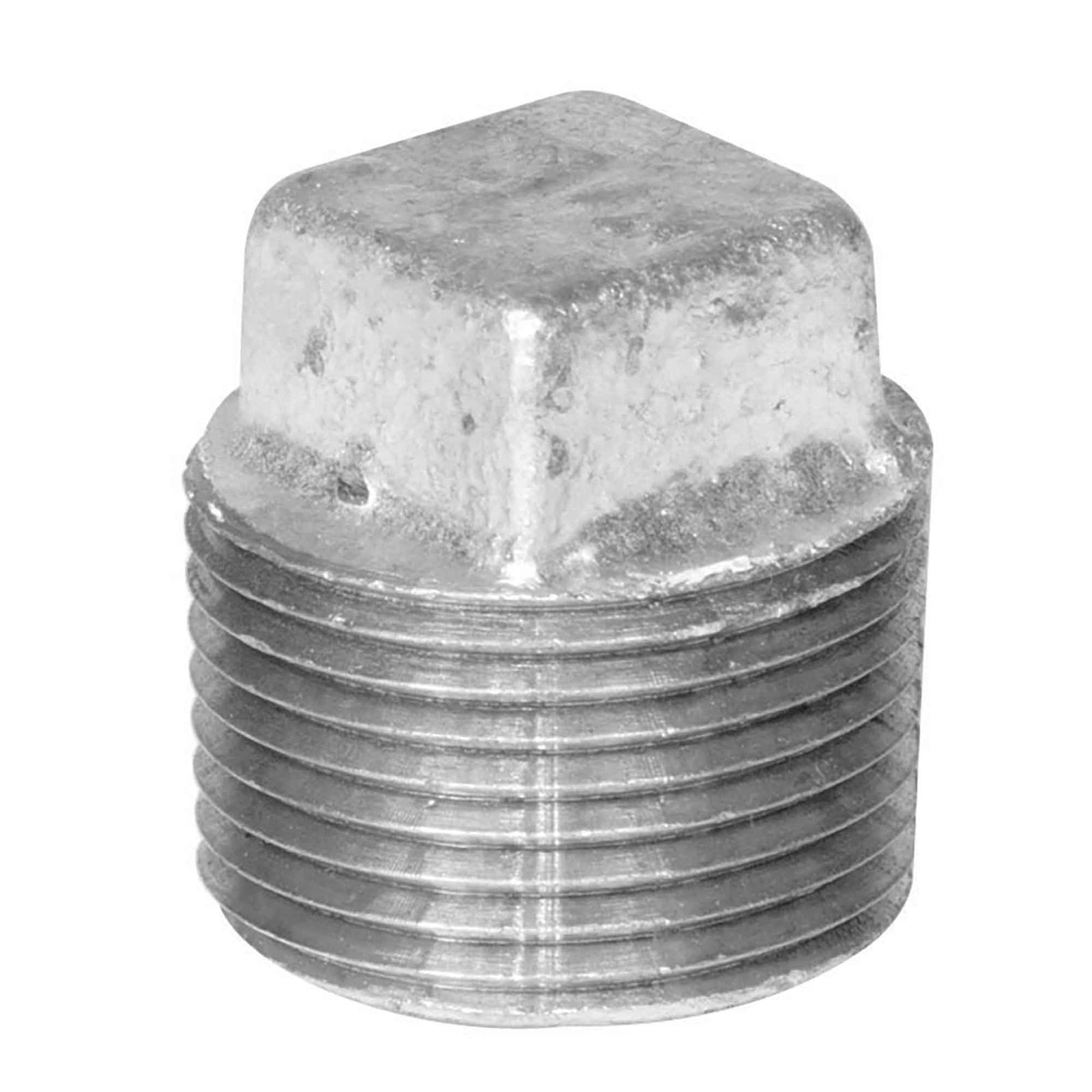 Raccord bouchon mâle en fonte galvanisée, 1/8"