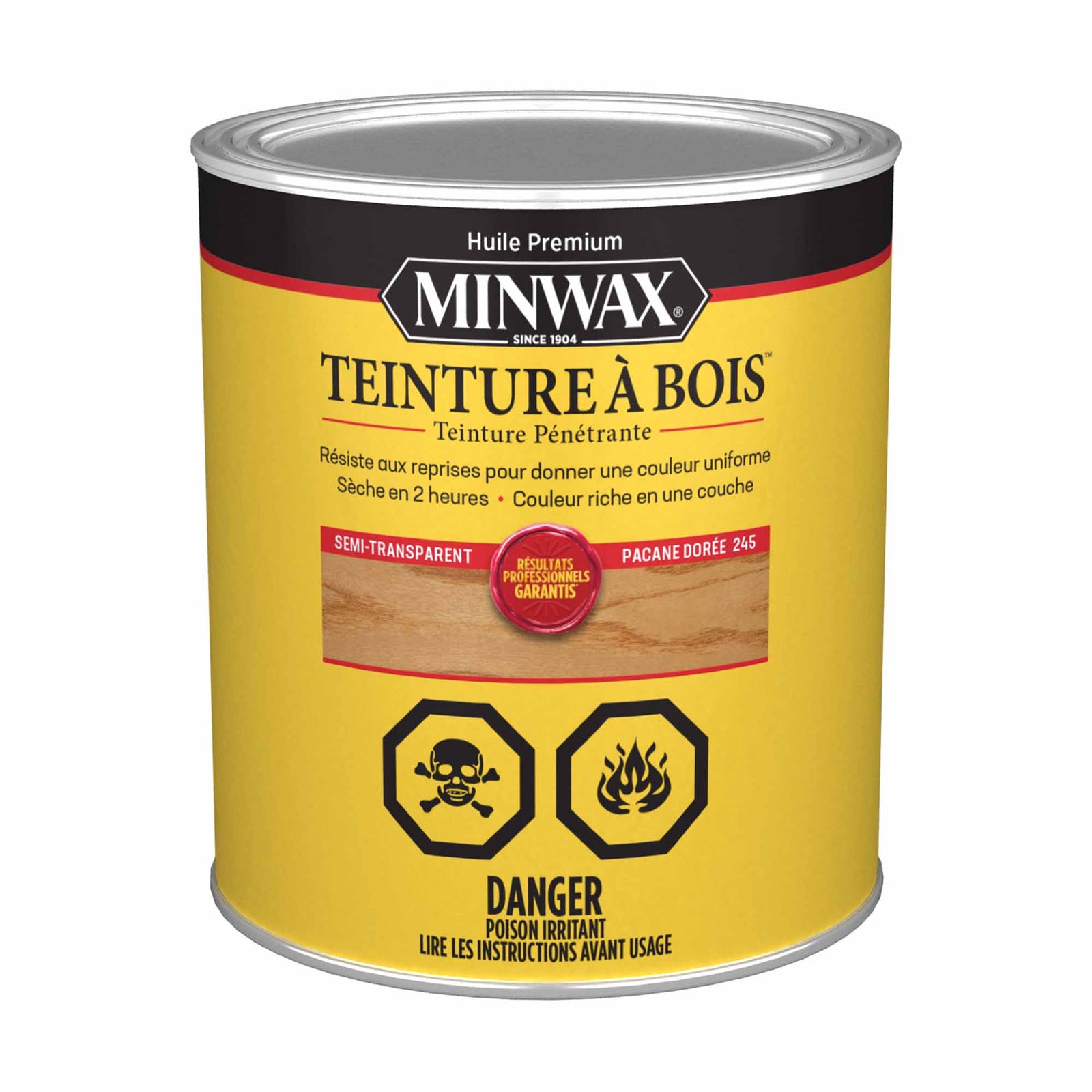 Minwax teinture à bois semi-transparent pacane dorée, 946 ml