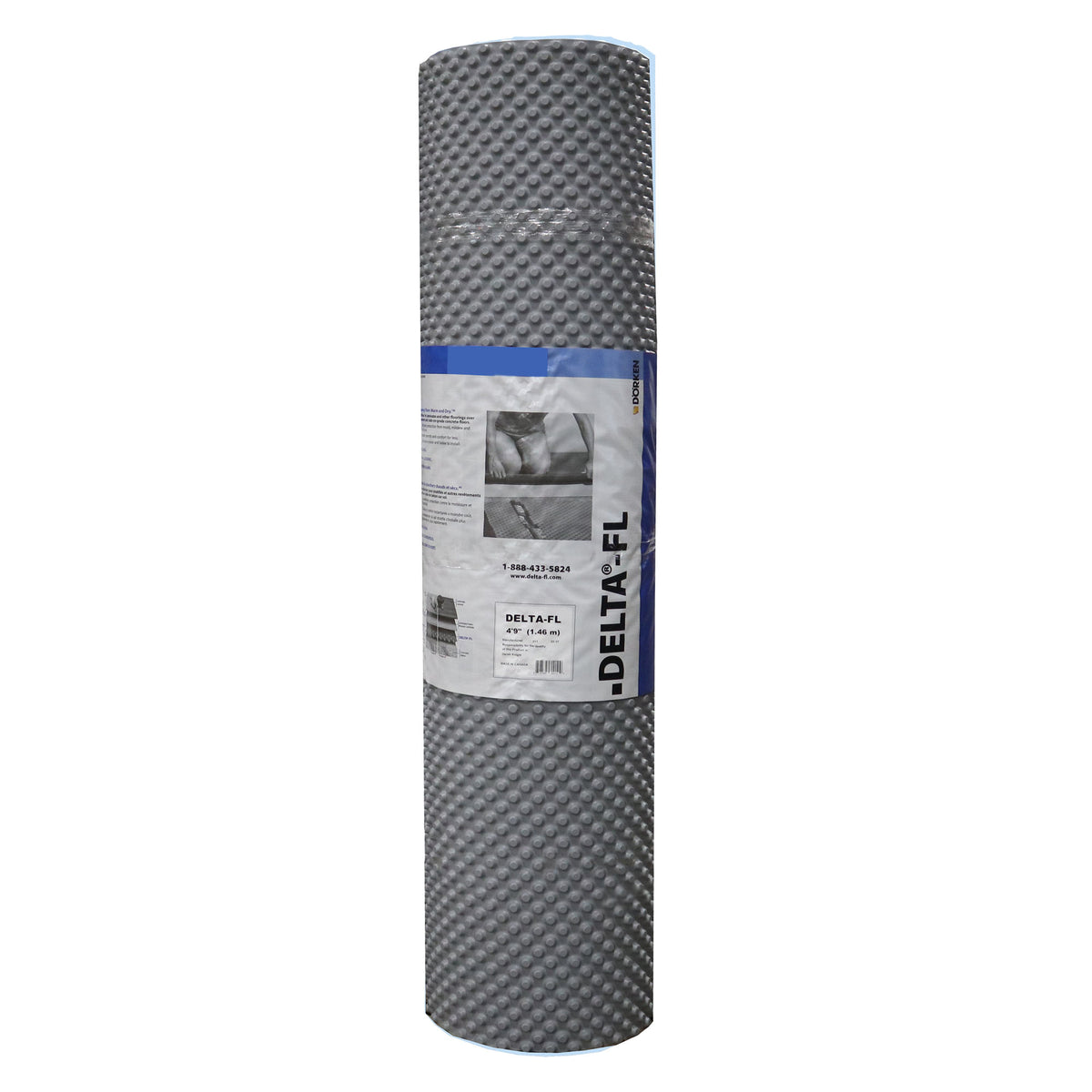 Membrane de sous-plancher pour sols en béton et dalles sur sol DELTA-FL, 3'-6" x 30' (105 pi²)