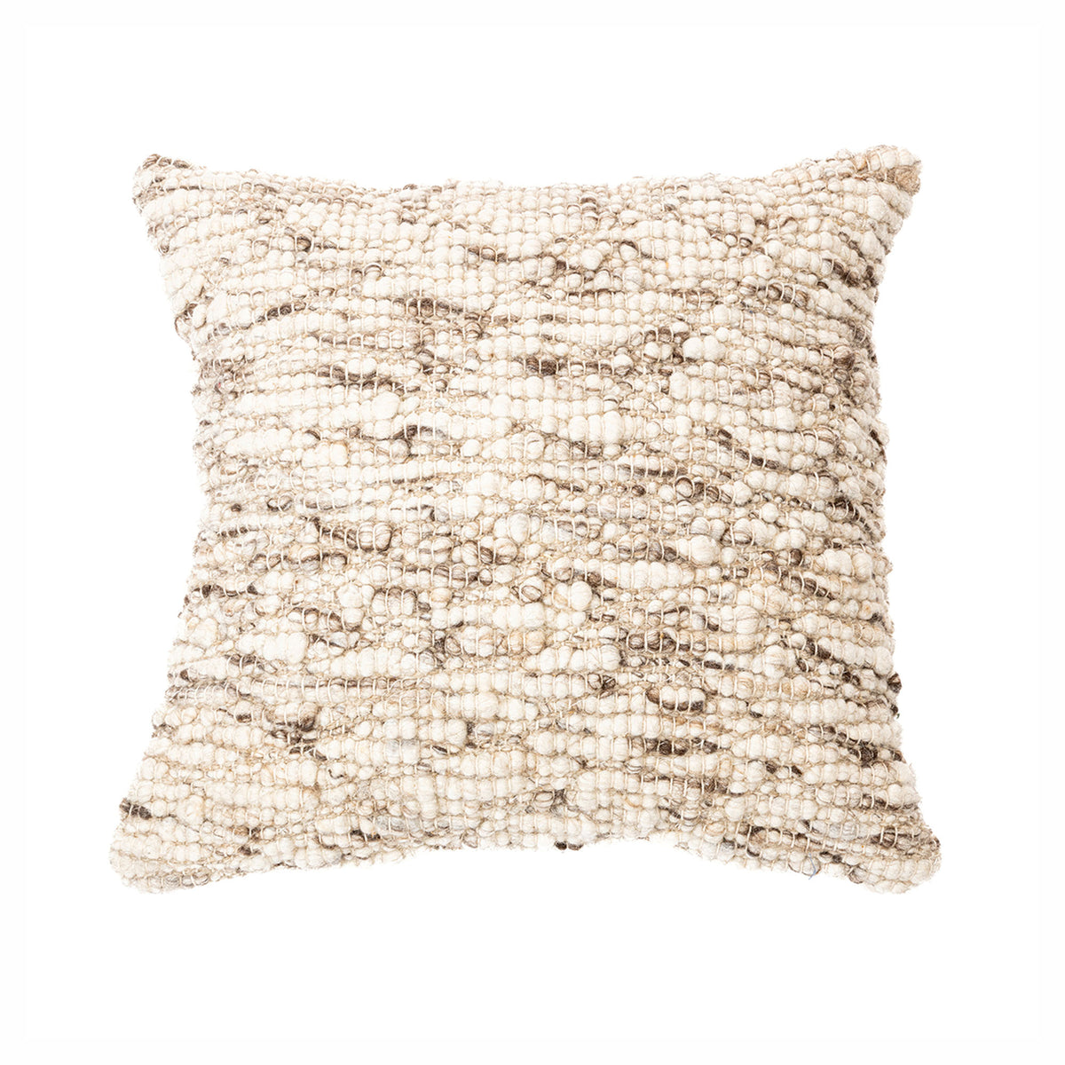 Coussin texturé Peddle, 20" x 20" (naturel et sable)