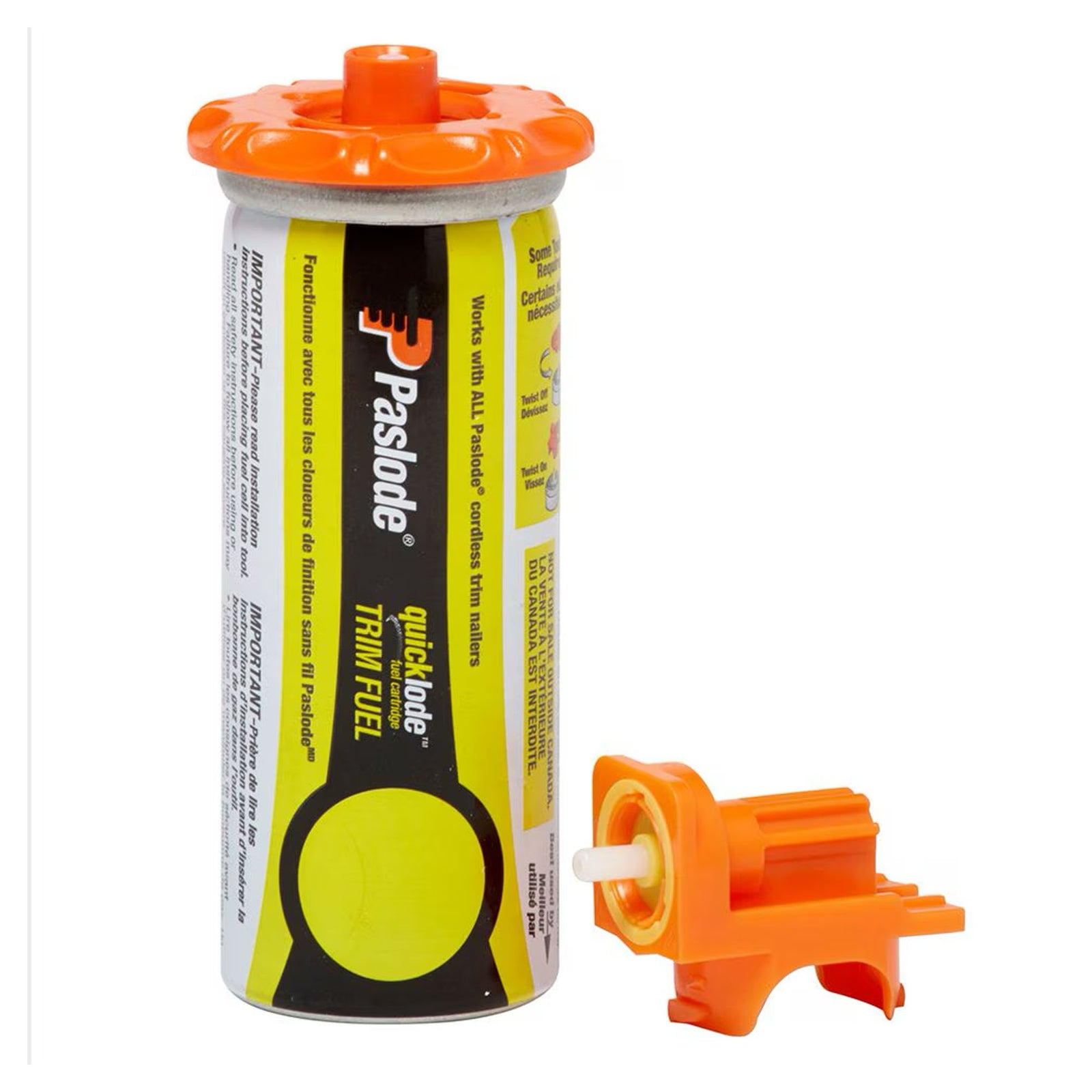 Carburant à gaz Quicklode jaune, 4 unités