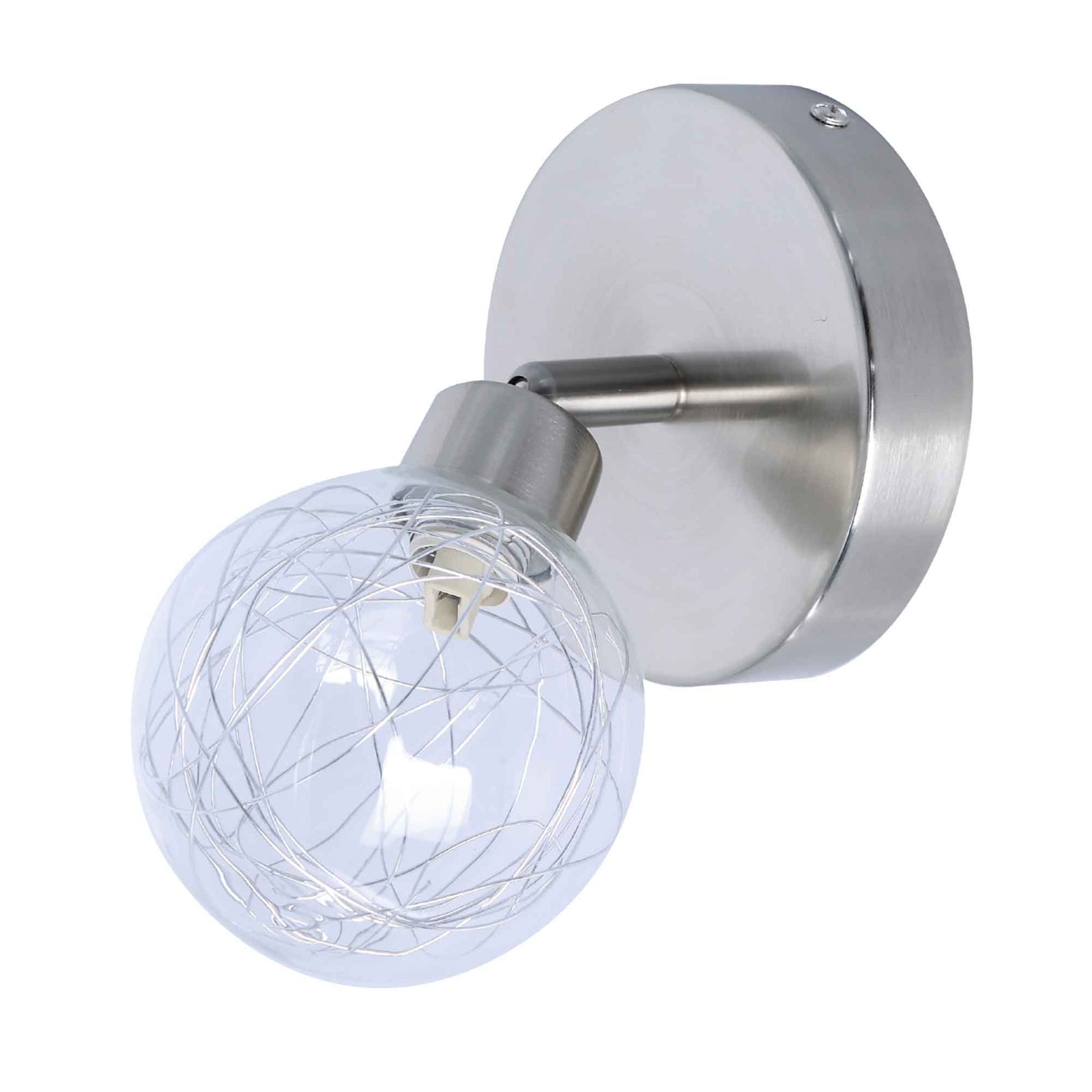 Luminaire directionnel Oscar au fini chrome, 5,5" x 6,2"