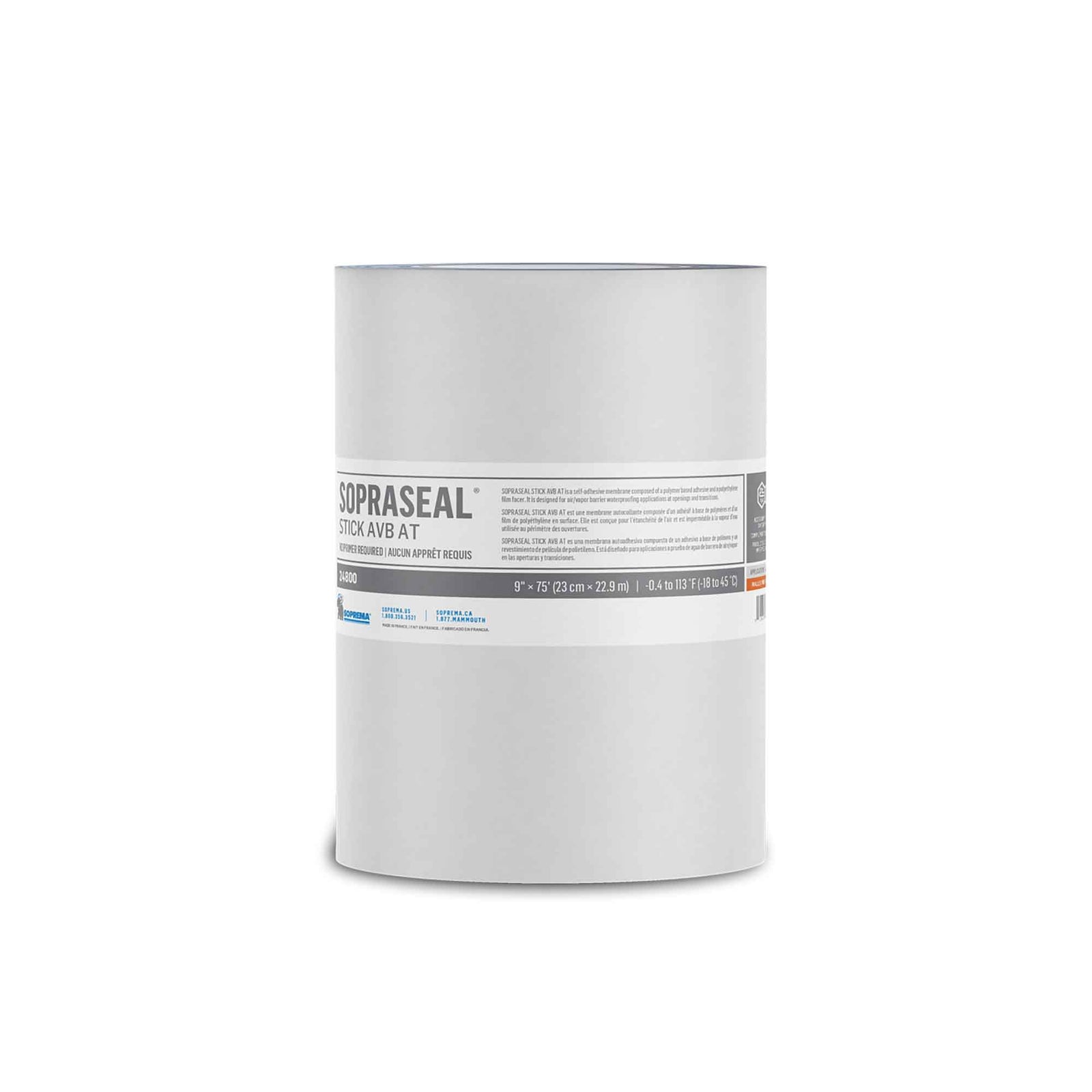 Membrane pare-air et pare-vapeur SOPRASEAL STICK AVB AT, 9" x 75'