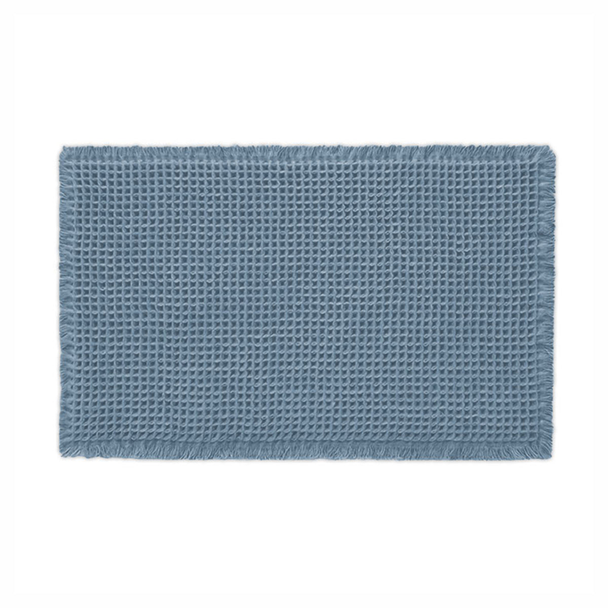Tapis de bain antidérapant à texture gaufrée , 30" x 18" (Bleu denim)