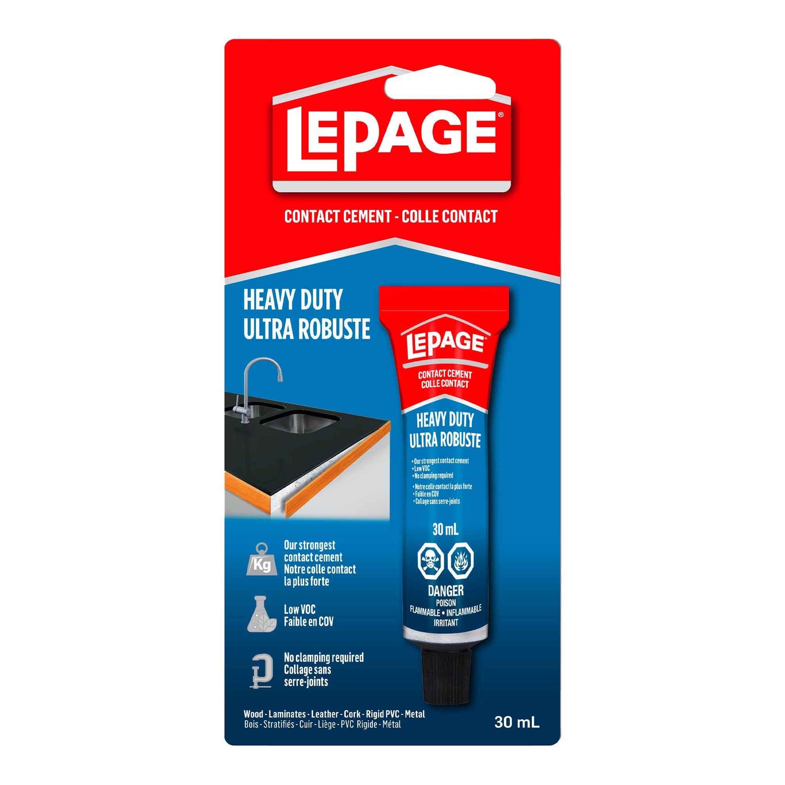 Colle contact ultra robuste faible en COV, 30 ml