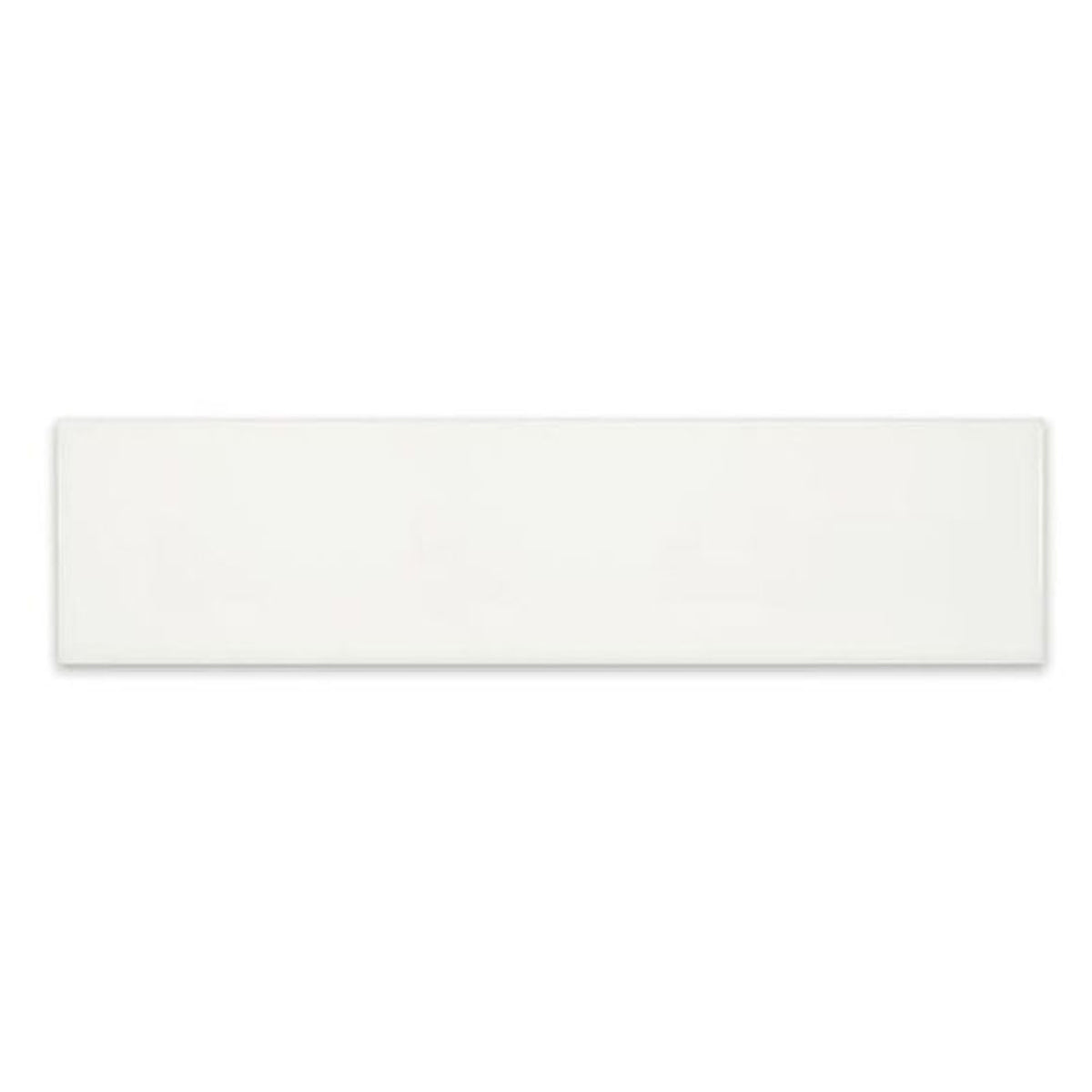 Carreau de céramique murale Subway Classic blanc lustré, 4'' x 16'' (10,76 pi2)