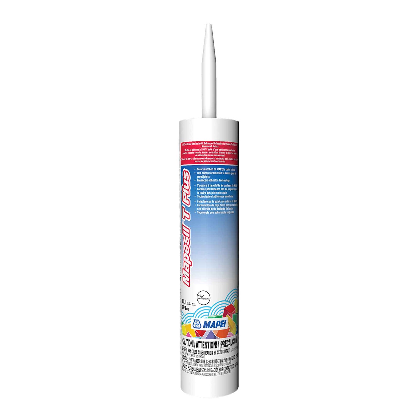 Mastic de silicone Mapesil T Plus de 299 ml, fer #5107