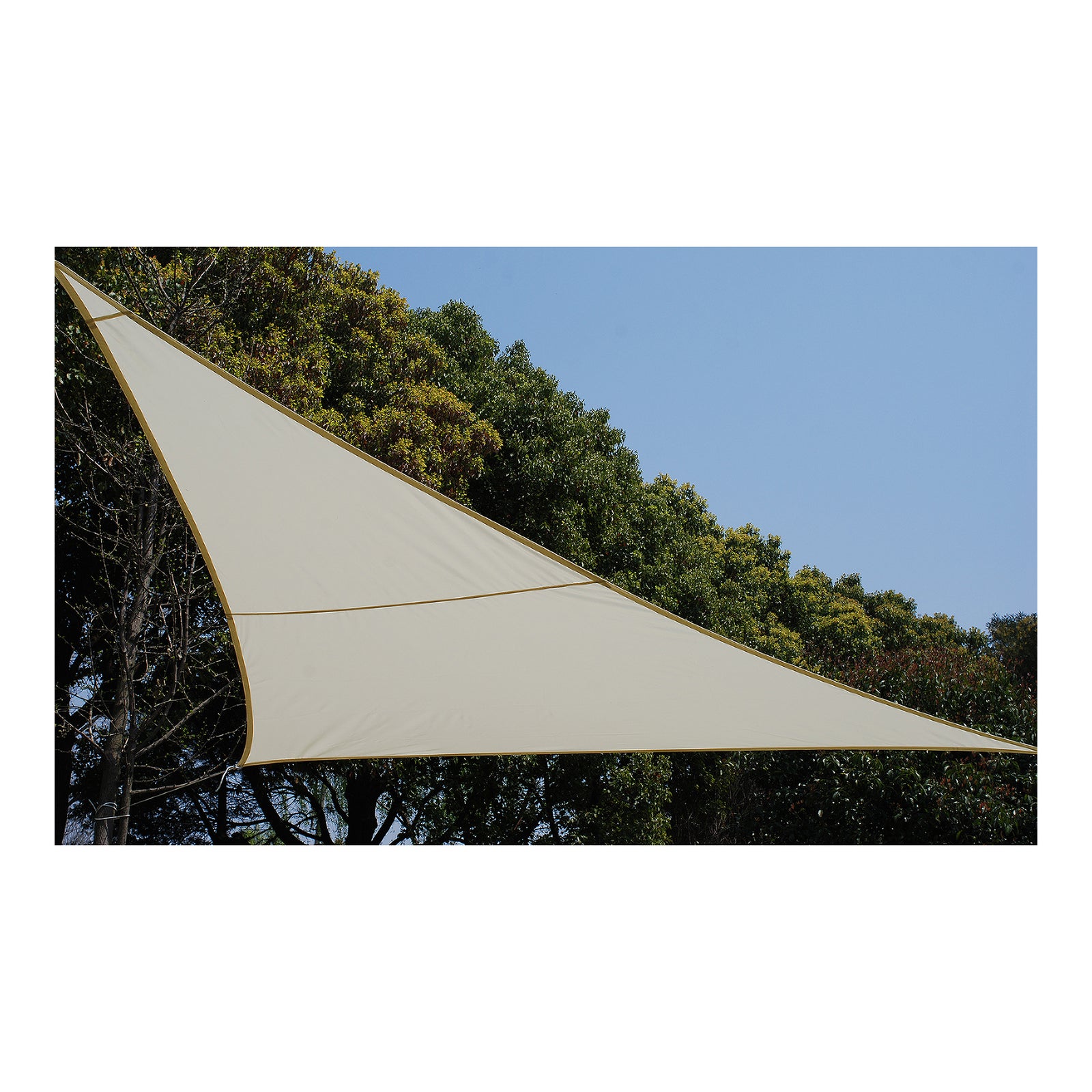 Voile d'ombrage en triangle de 3,6 m, beige