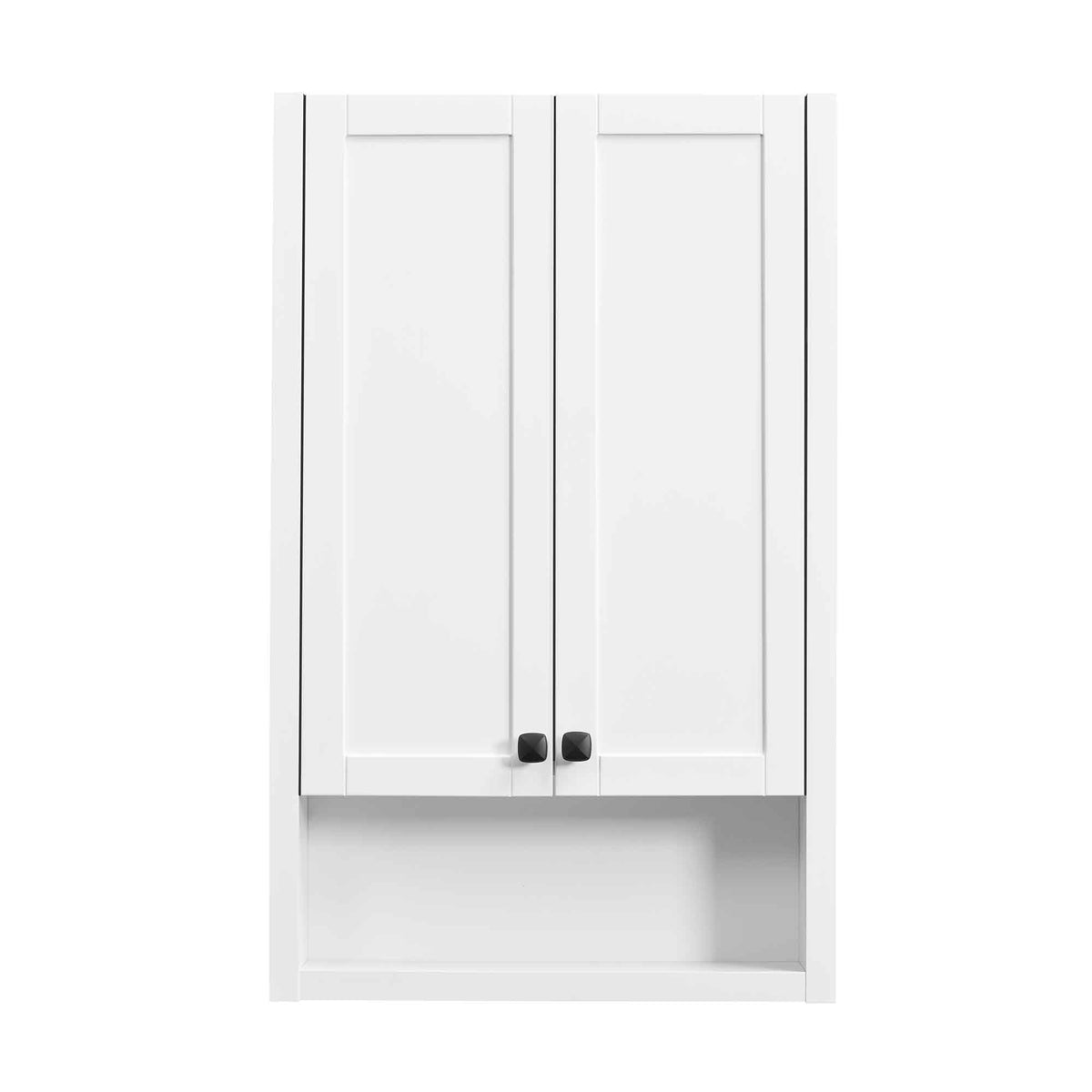 Armoire murale de style Shaker à 2 portes et une étagère, 22&quot; x 6-1/8&quot; x 35-1/2&quot;