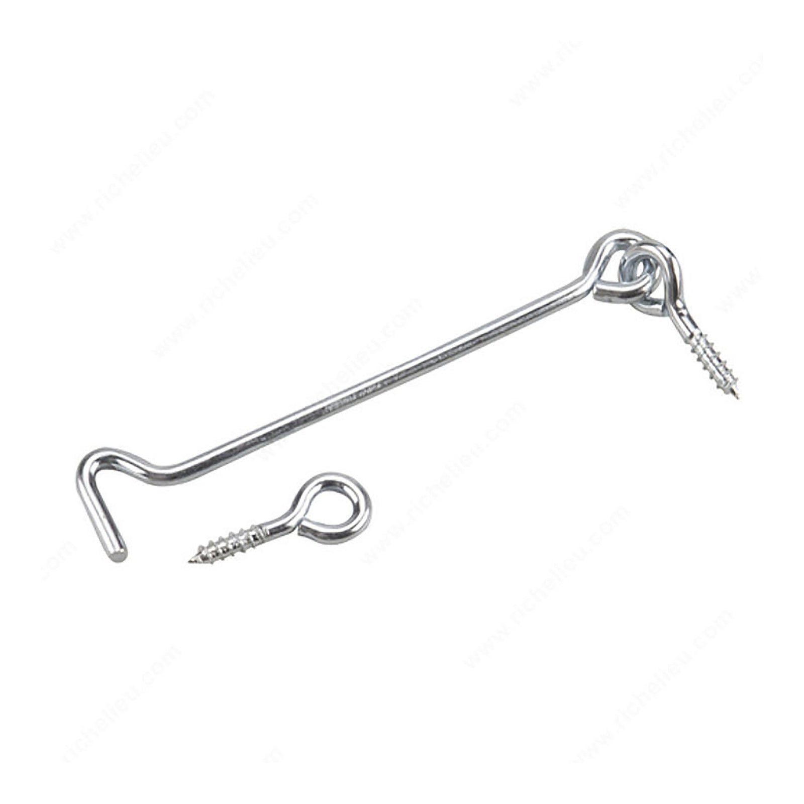 Crochet et oeillet à barrière de 6'', emballage de 2 unités