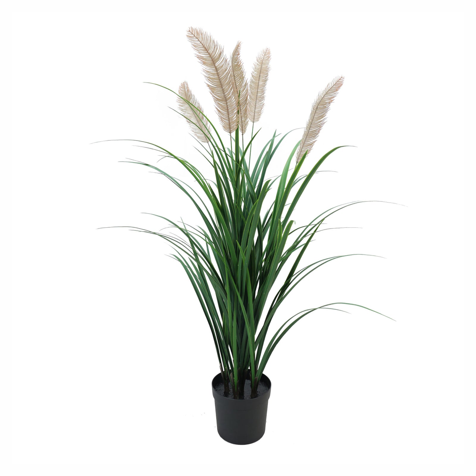 Plant de graminées artificiel avec plumes, 48"