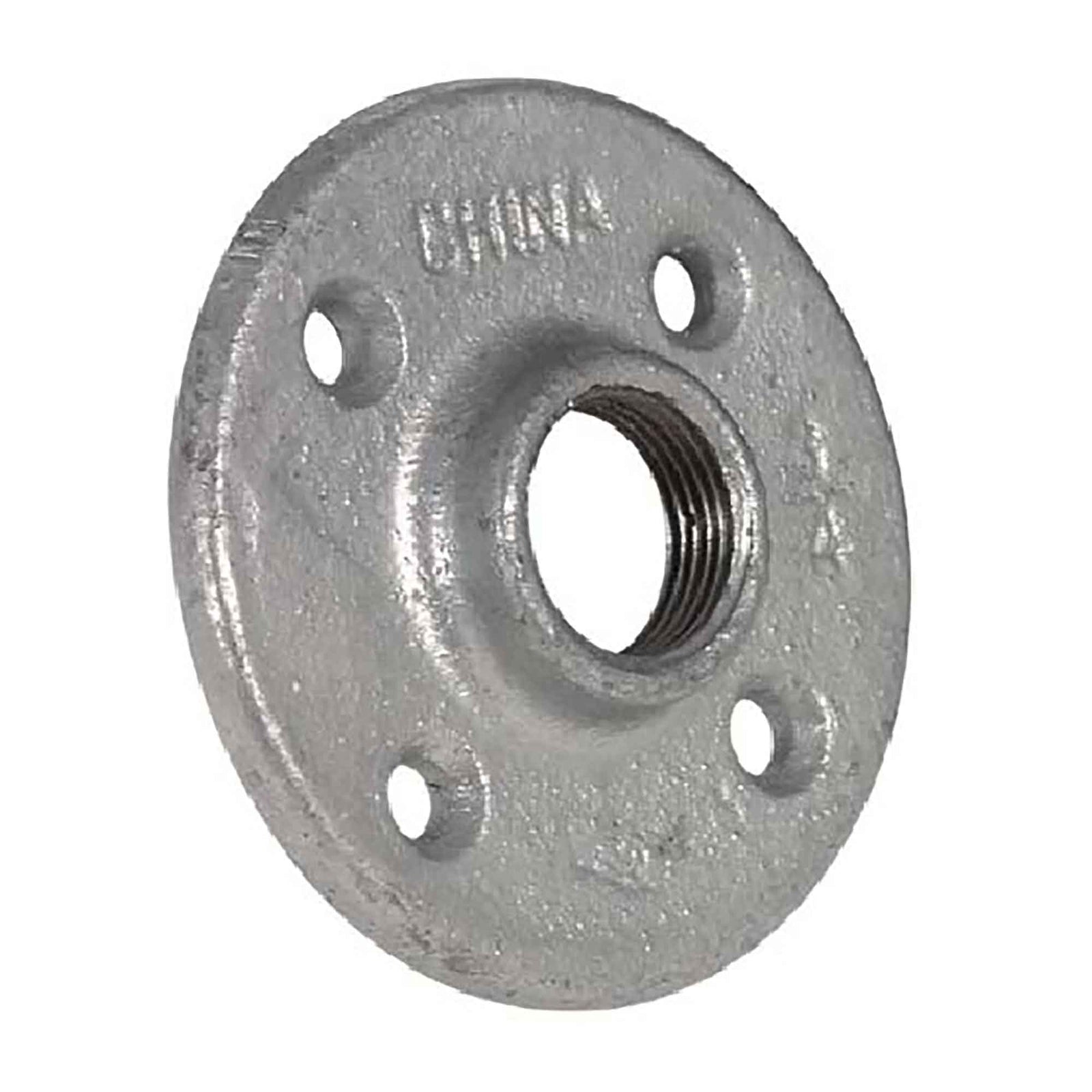 Raccord Bride de plancher en fonte galvanisée, 3/4"