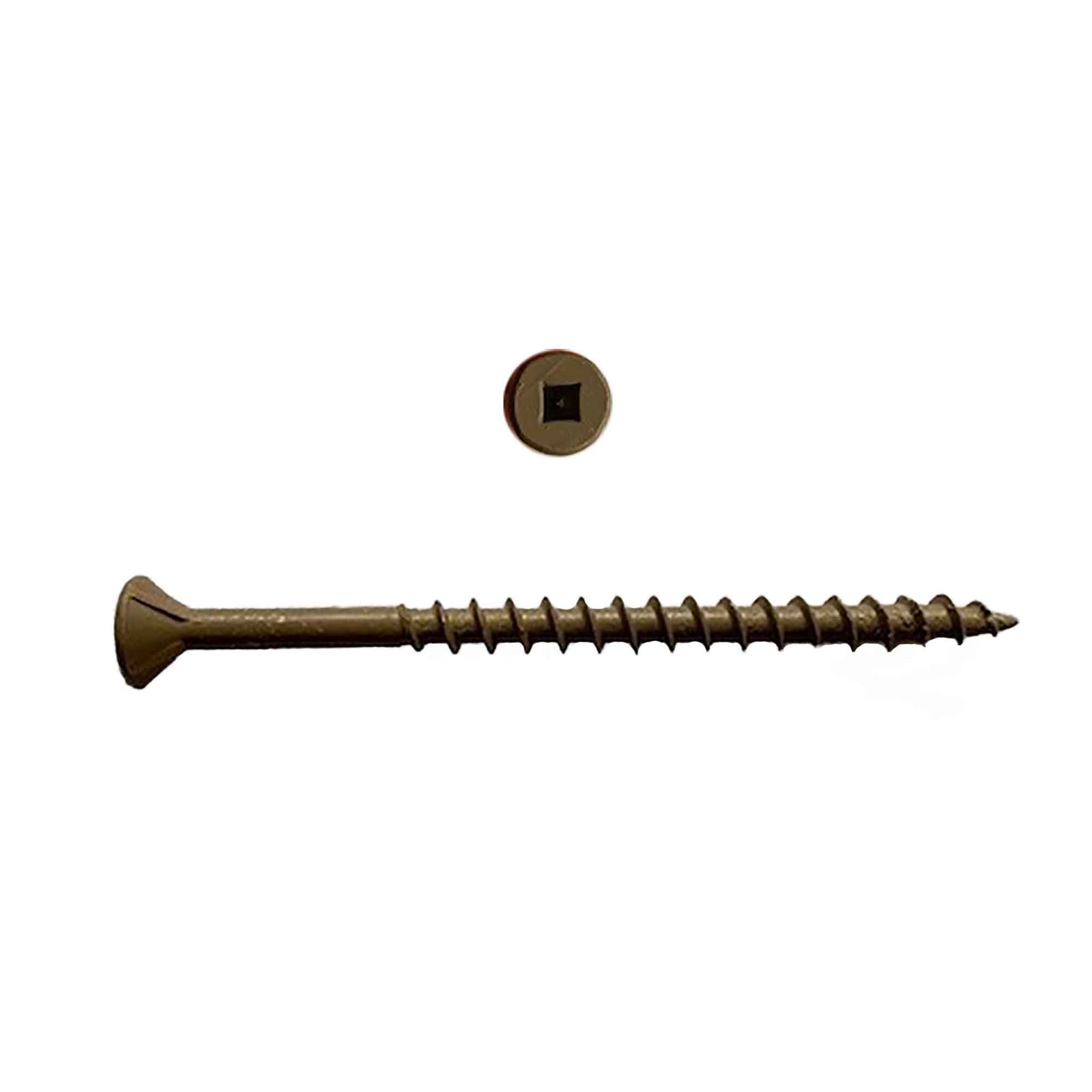 Vis brune pour bois traité #8 x 2", 100 unités