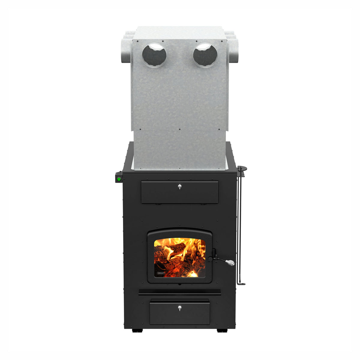 Fournaise à bois Heat Commander noire, 310 000 BTU