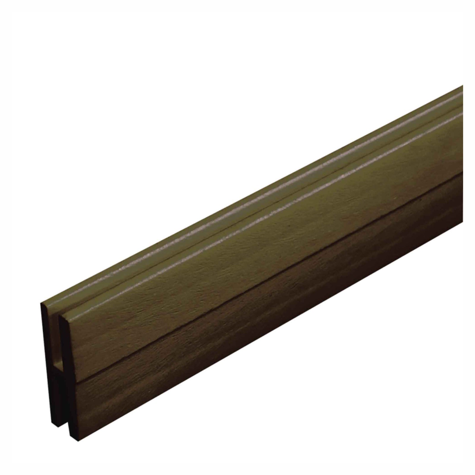 Moulure en H pour treillis PVC, 8' (noyer brésilien)