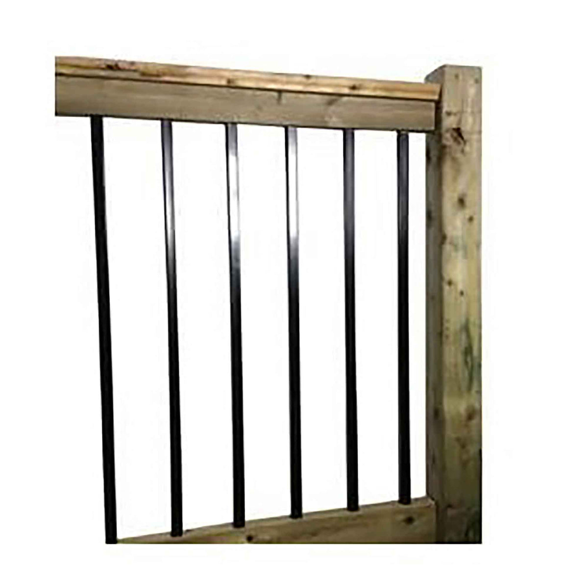 Balustre carré en acier noir peint, 32" (30 unités)