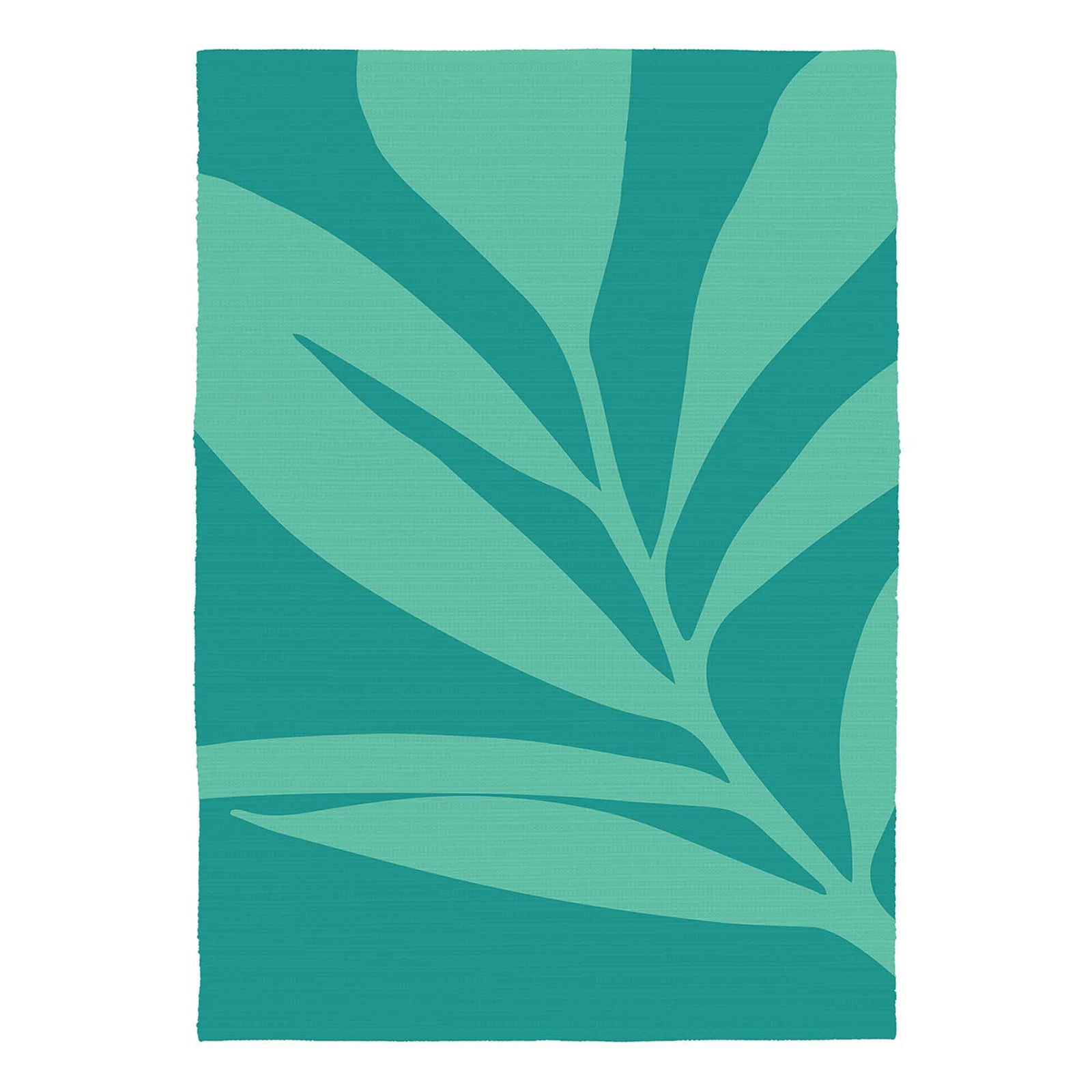 Tapis d’extérieur tissé de 36" x 48", motif de feuillage