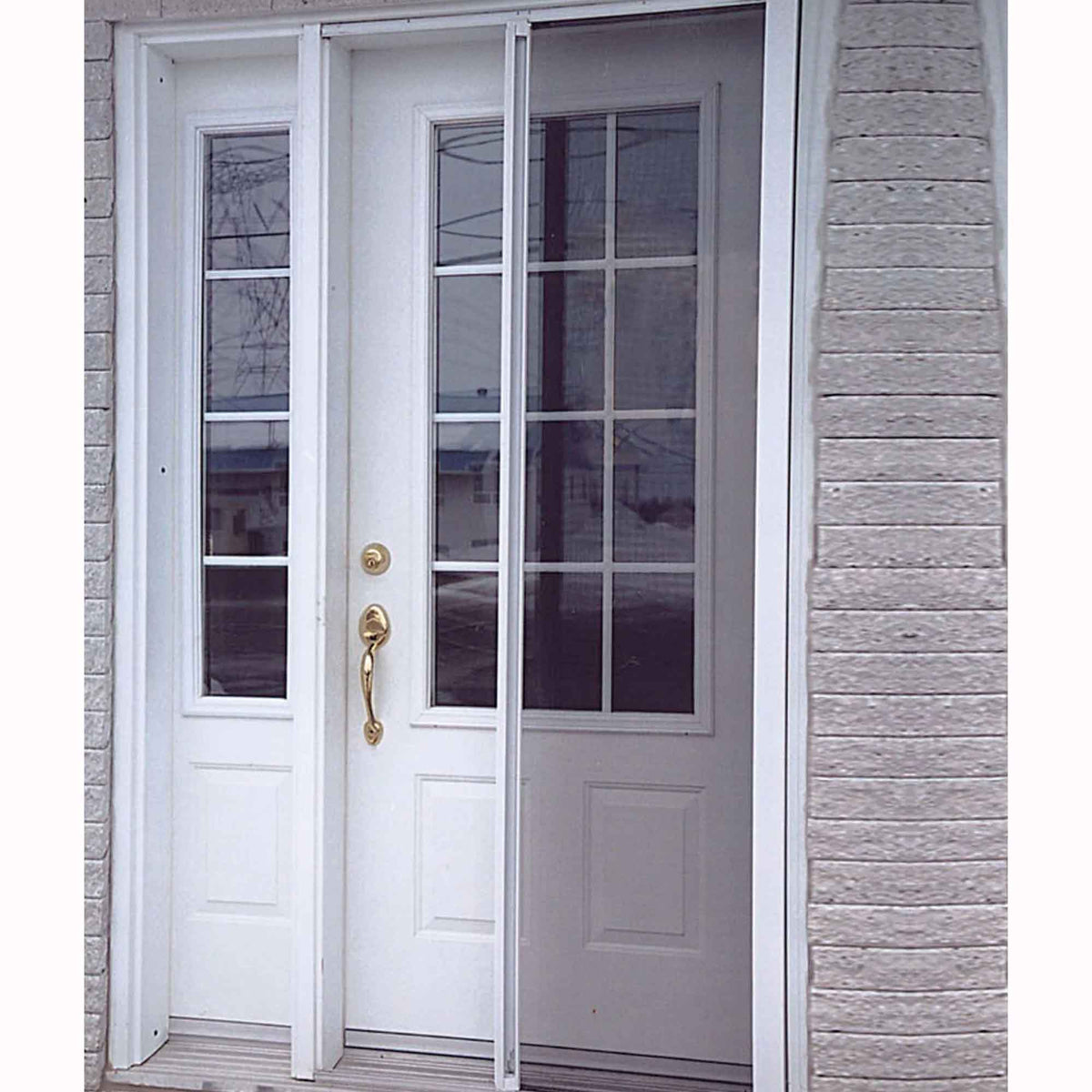 Porte moustiquaire rétractable, 36" x 79-1/4" (blanc)